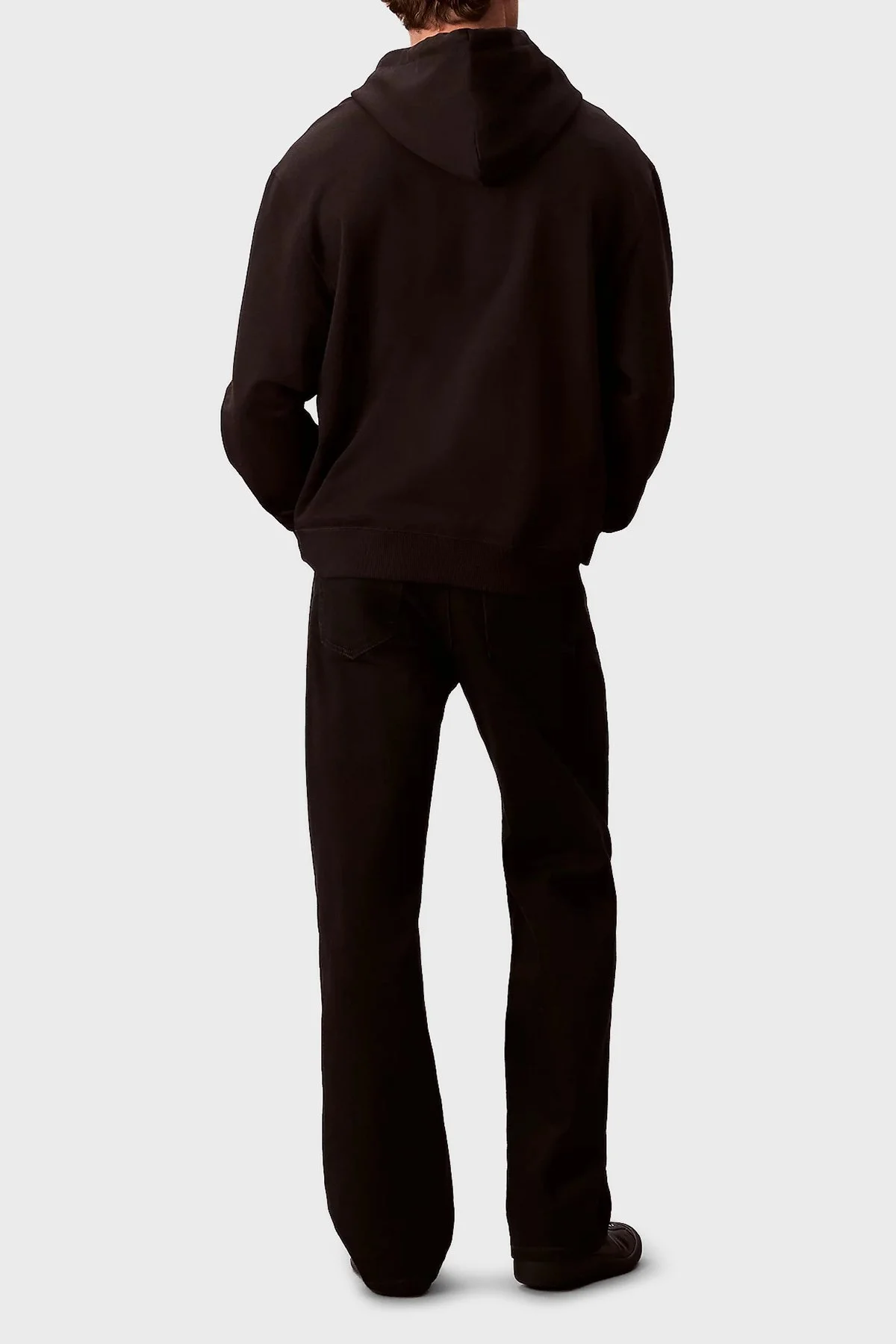 Calvin Klein Pamuklu Regular Fit Kapüşonlu Logolu LV04RD258GUB1 Erkek Sweat LV04RD258G UB1 SİYAH - 3