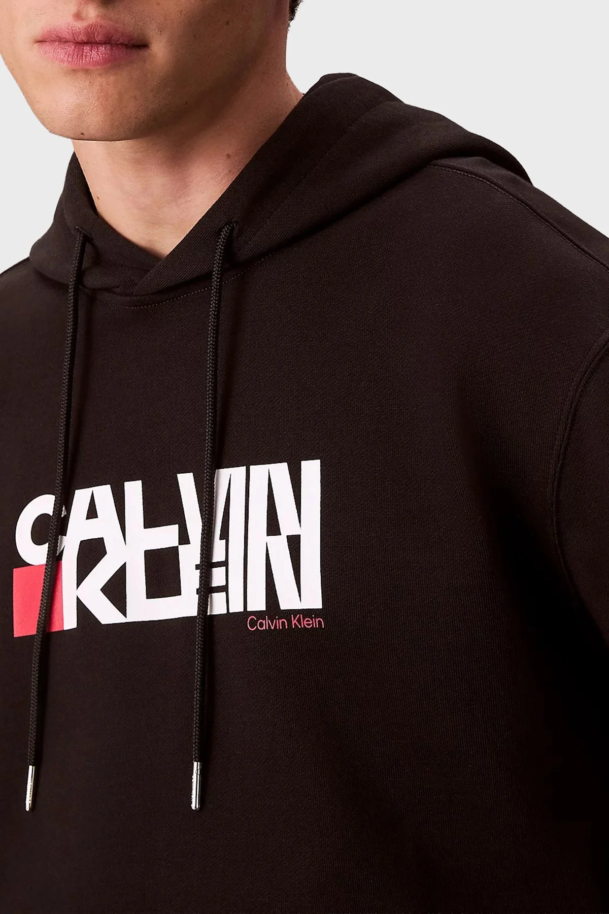 Calvin Klein Pamuklu Regular Fit Kapüşonlu Logolu LV04RD258GUB1 Erkek Sweat LV04RD258G UB1 SİYAH - 5