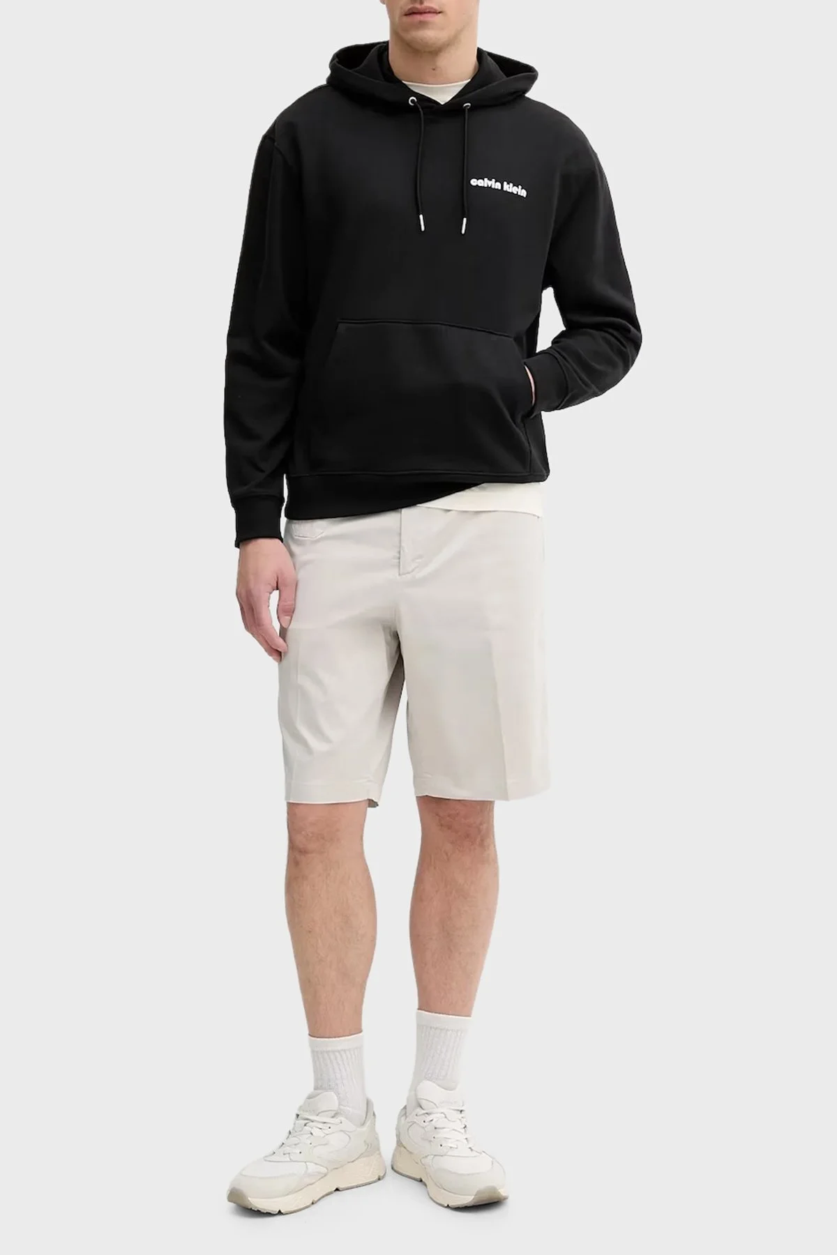 Calvin Klein Pamuklu Regular Fit Kapüşonlu LV04RC293GUB1 Erkek Sweat LV04RC293G UB1 SİYAH - 2