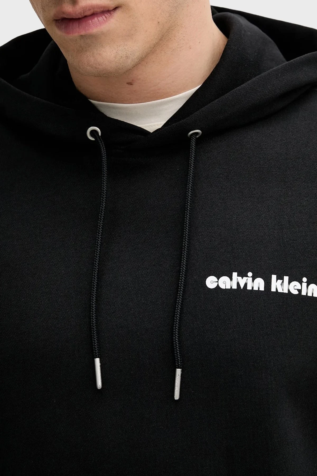 Calvin Klein Pamuklu Regular Fit Kapüşonlu LV04RC293GUB1 Erkek Sweat LV04RC293G UB1 SİYAH - 4