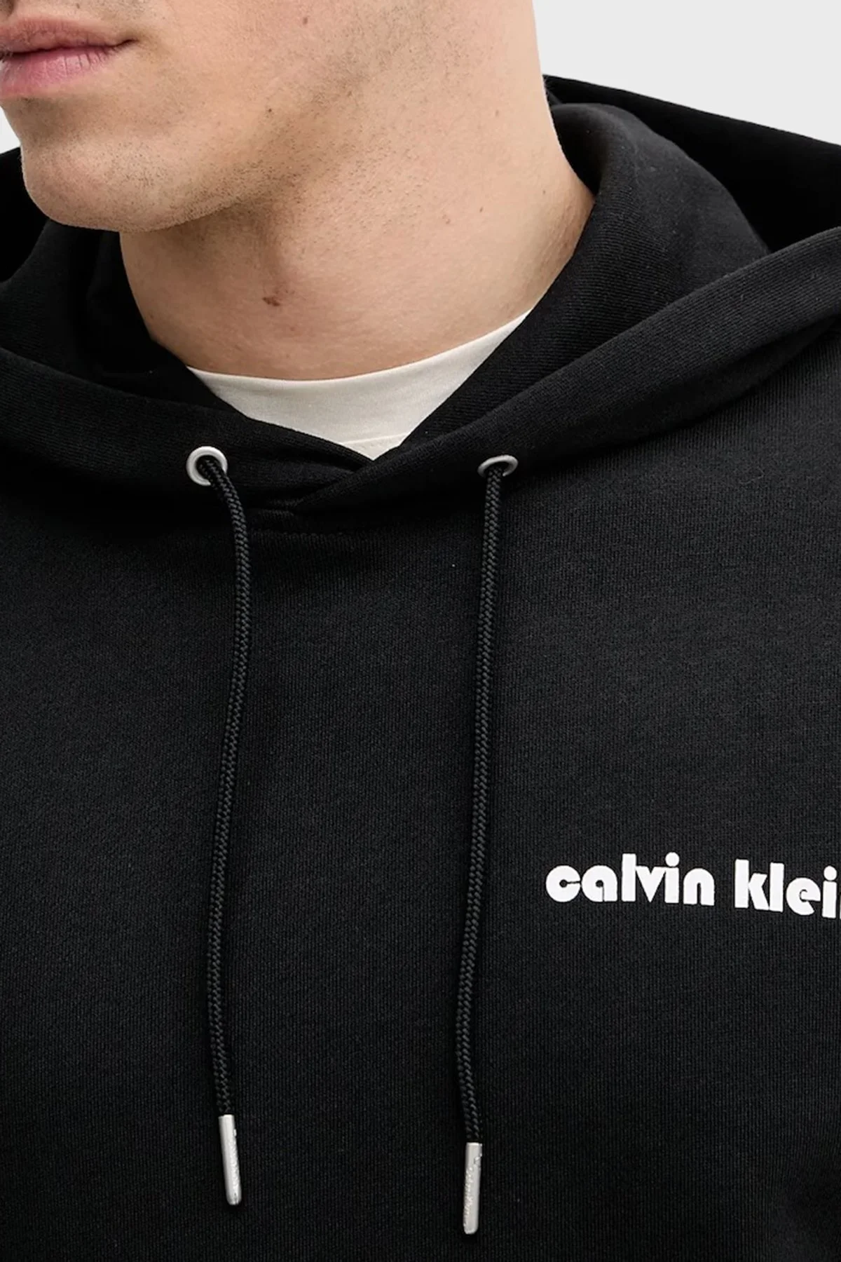 Calvin Klein Pamuklu Regular Fit Kapüşonlu LV04RC293GUB1 Erkek Sweat LV04RC293G UB1 SİYAH - 5
