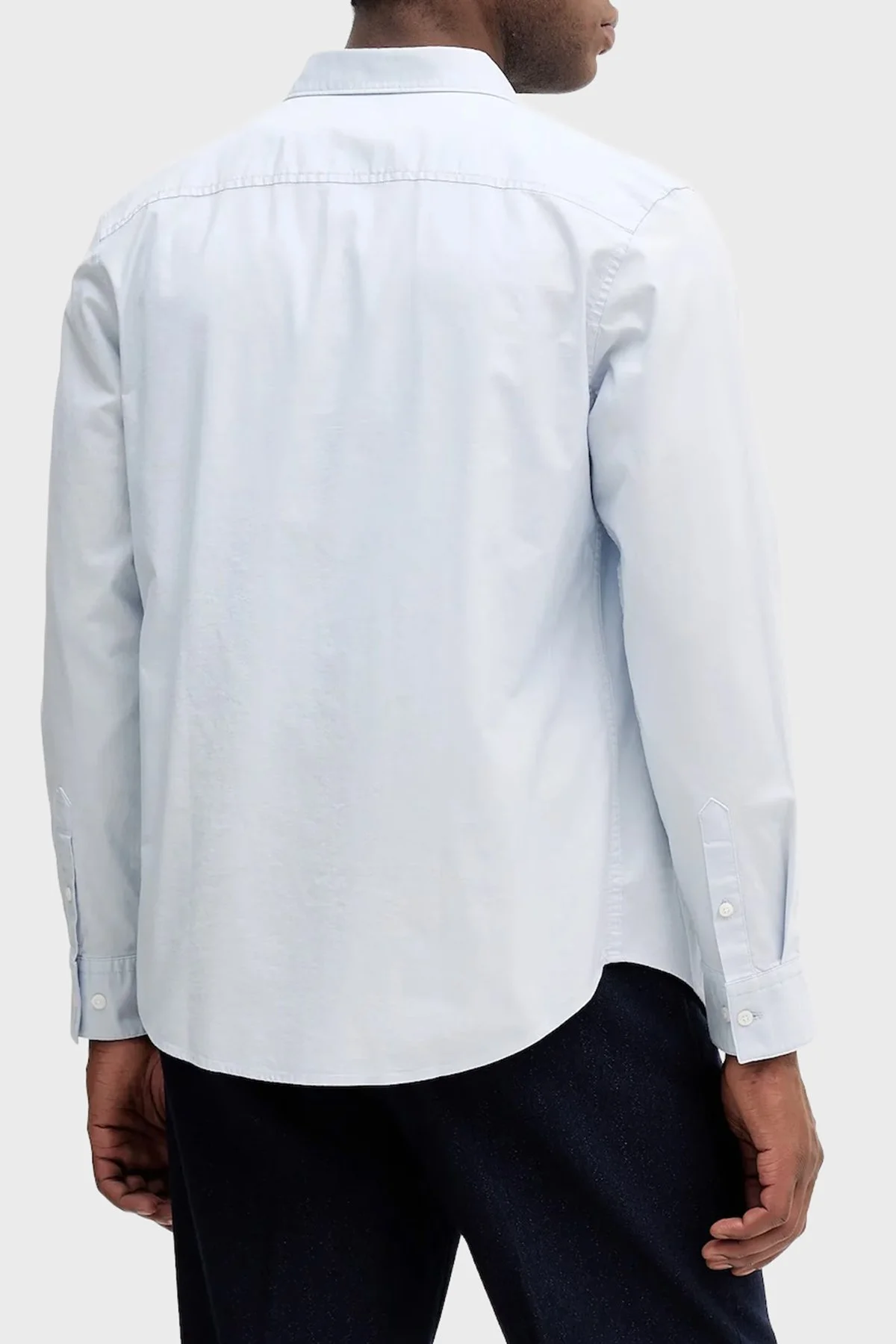 Calvin Klein Pamuklu Regular Fit Klasik Yaka Uzun Kollu LV140EM125CIQ Erkek Gömlek LV140EM125 CIQ MAVİ - 3