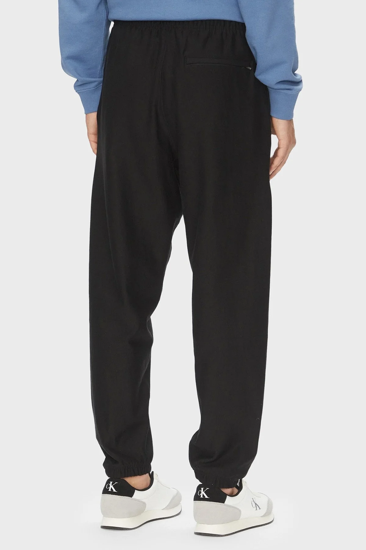 Calvin Klein Pamuklu Regular Fit Lastikli Bel Ribanalı Paça Jogger LV04RC279GUB1 Erkek Pantolon LV04RC279G UB1 SİYAH - 3