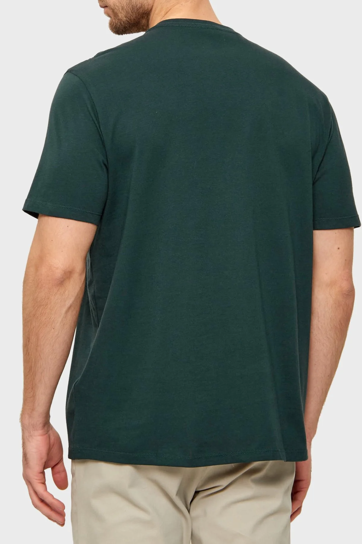 Calvin Klein Pamuklu Regular Fit Logolu Bisiklet Yaka LV04RB866GPZM Erkek T Shirt LV04RB866G PZM LACİVERT - 3