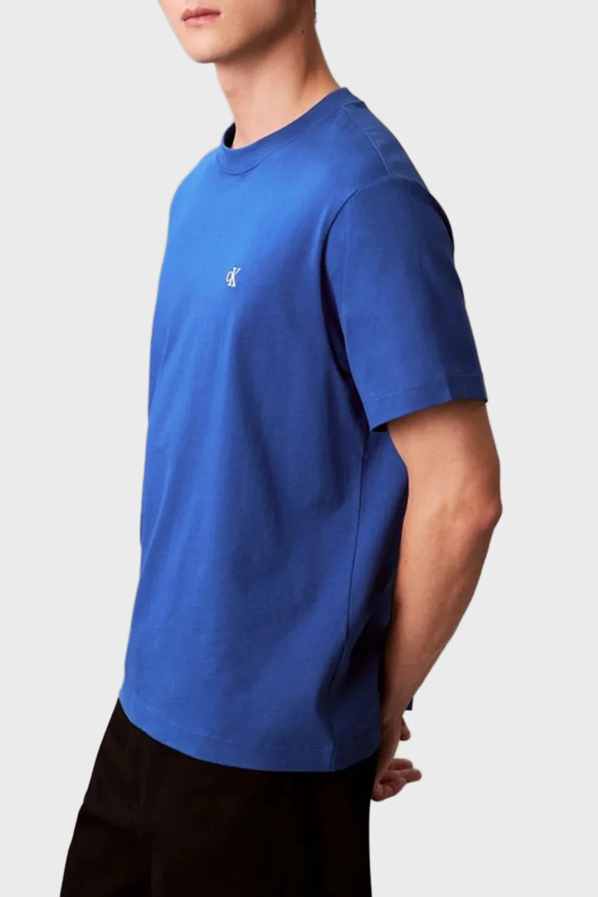 Calvin Klein Pamuklu Regular Fit Logolu Bisiklet Yaka LV04RC275G2IL Erkek T Shirt LV04RC275G 2IL SAKS - 3