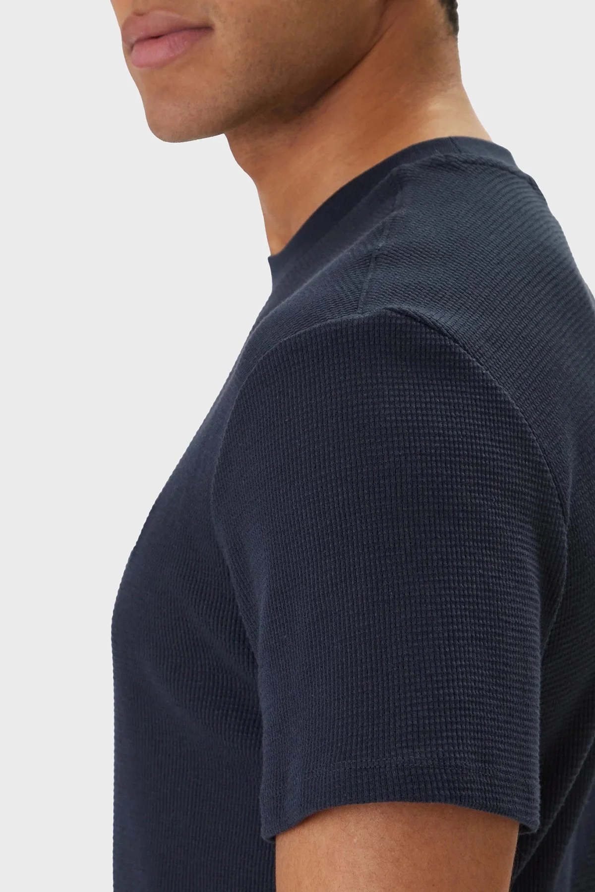 Calvin Klein Pamuklu Regular Fit Logolu Bisiklet Yaka LV04RD008GCEF Erkek T Shirt LV04RD008G CEF LACİVERT - 5