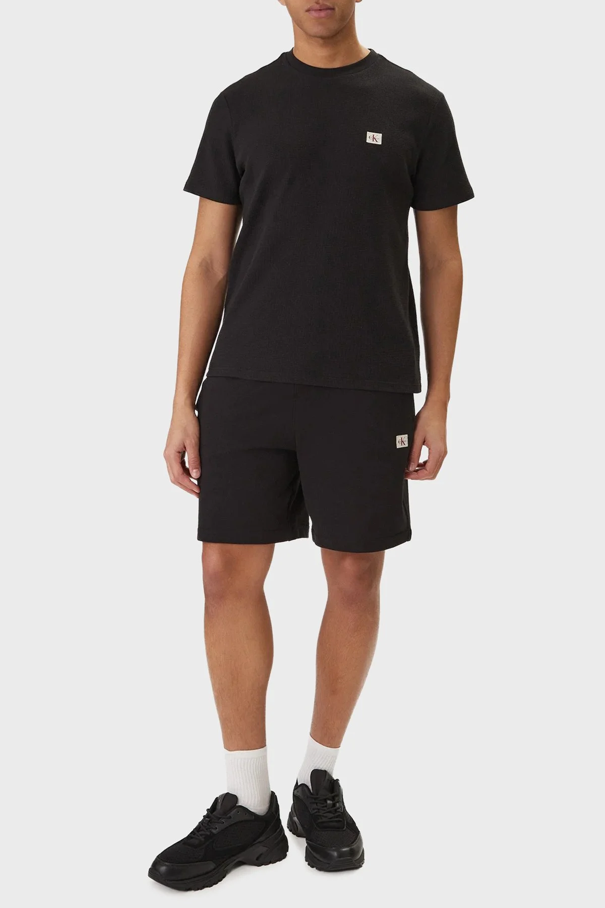 Calvin Klein Pamuklu Regular Fit Logolu Bisiklet Yaka LV04RD008GUB1 Erkek T Shirt LV04RD008G UB1 SİYAH - 2