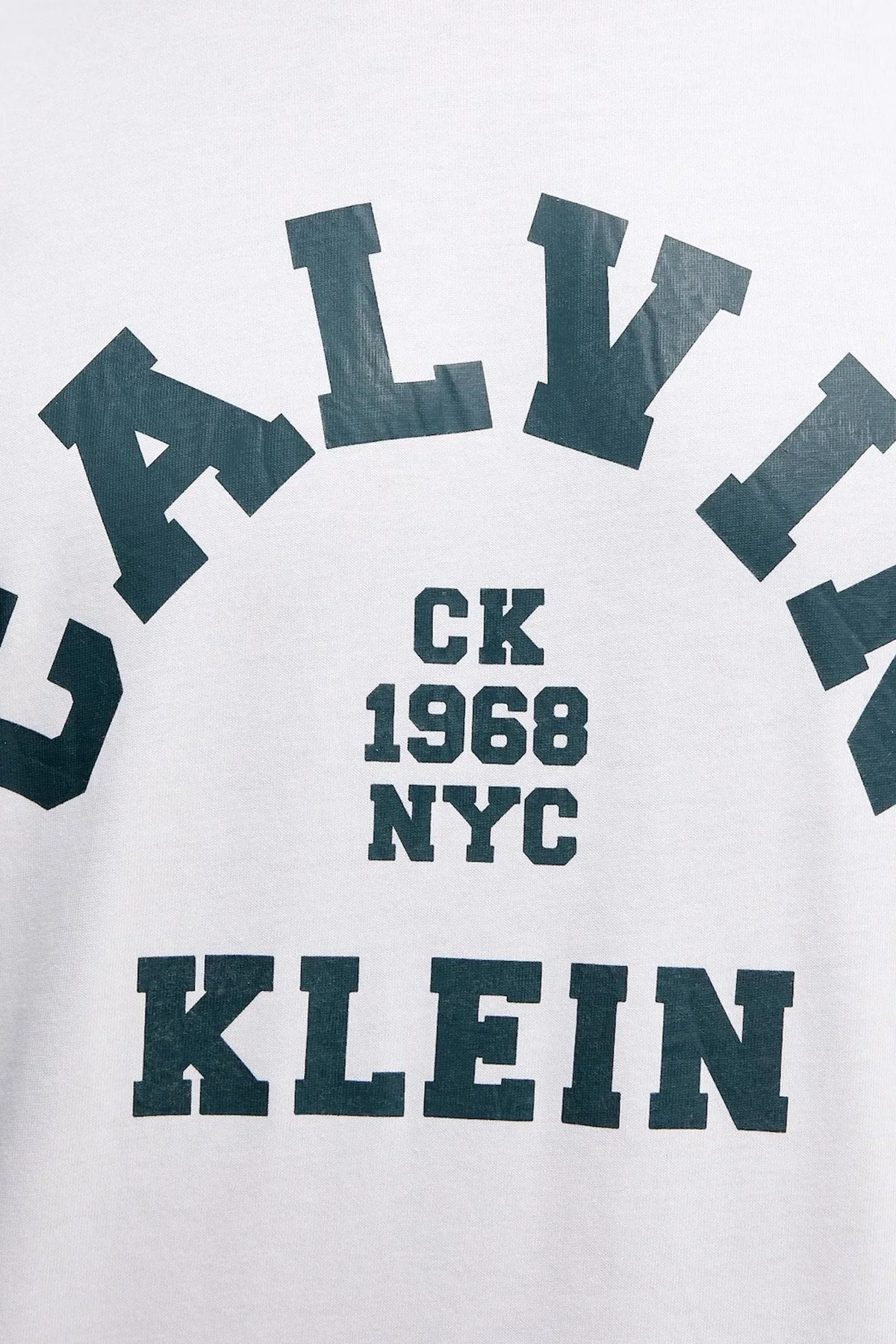 Calvin Klein Pamuklu Regular Fit Logolu Bisiklet Yaka LV04RE810GYAA Erkek T Shirt LV04RE810G YAA BEYAZ - 5