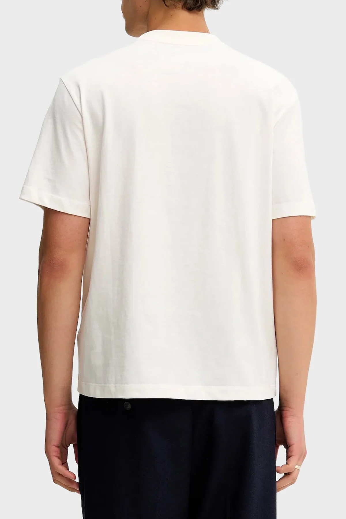 Calvin Klein Pamuklu Regular Fit Logolu Bisiklet Yaka LV04RE833GYBH Erkek T Shirt LV04RE833G YBH KREM - 3