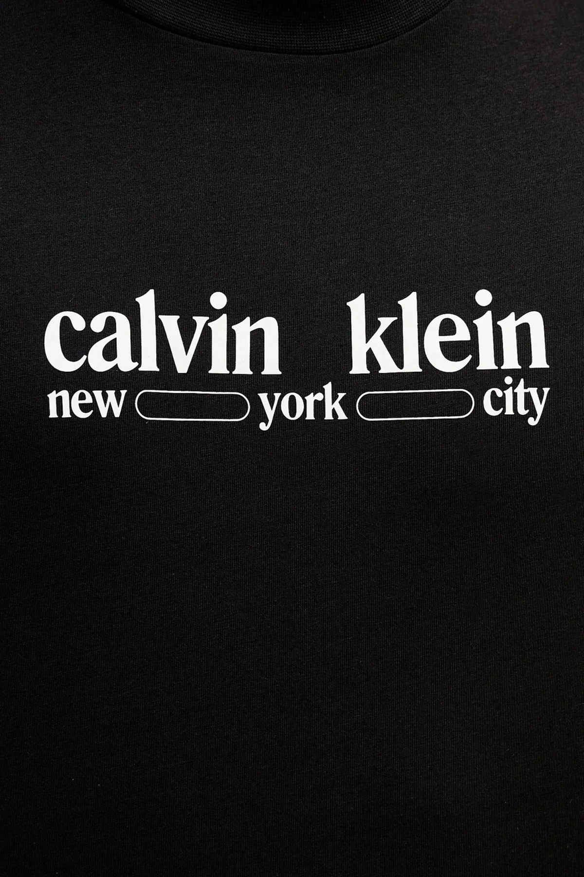 Calvin Klein Pamuklu Regular Fit Logolu Bisiklet Yaka LV14RE831GUB1 Erkek T Shirt LV14RE831G UB1 SİYAH - 5