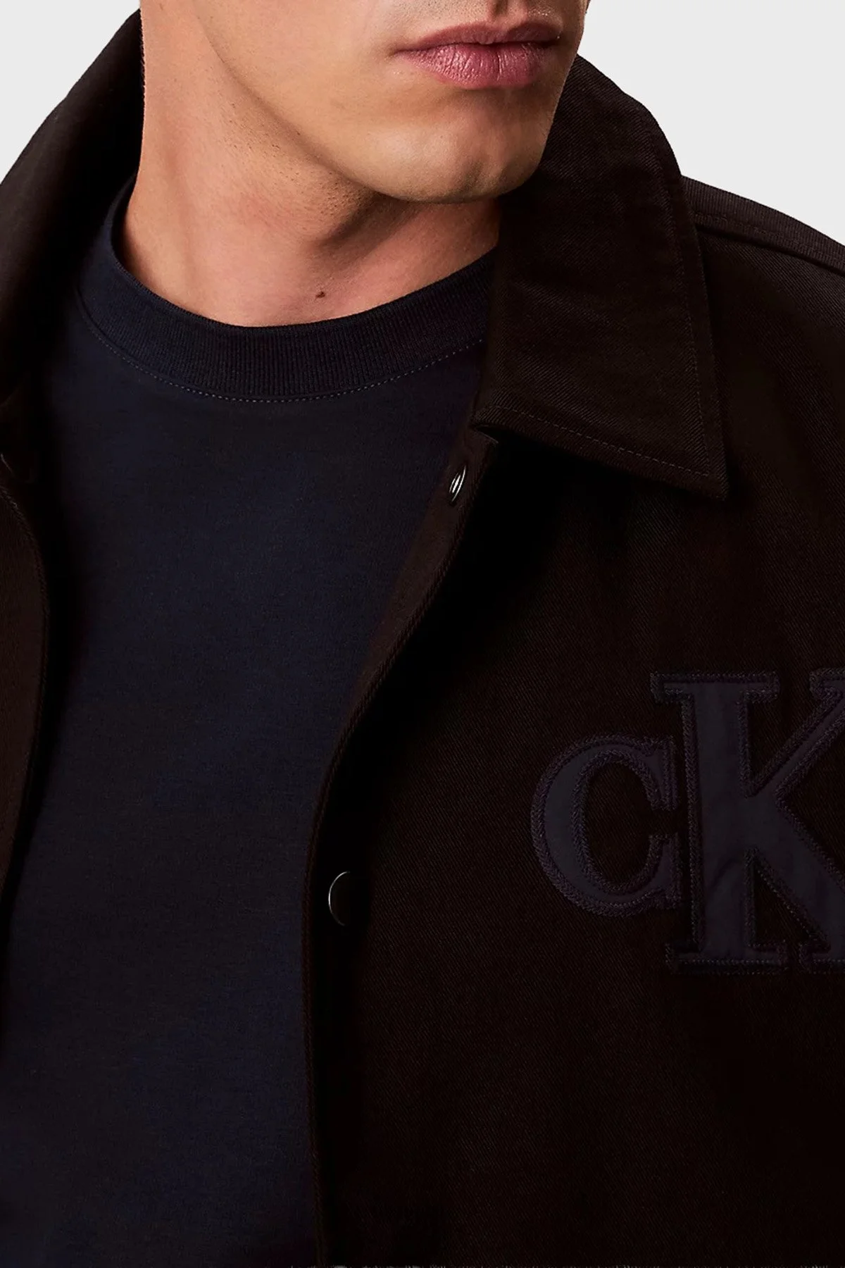 Calvin Klein Pamuklu Regular Fit Logolu Bomber LV04RD400GUB1 Erkek Ceket LV04RD400G UB1 SİYAH - 4