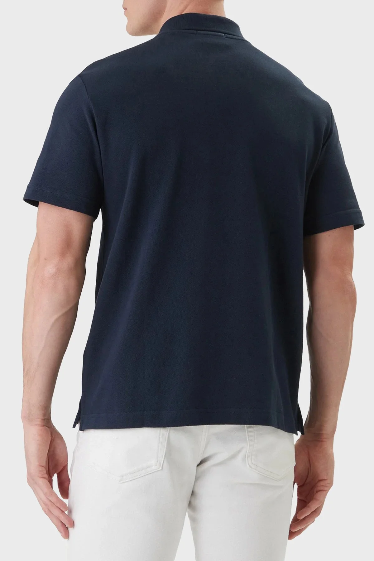 Calvin Klein Pamuklu Regular Fit Logolu Düğmeli LV04RF209GCEF Erkek Polo LV04RF209G CEF LACİVERT - 3