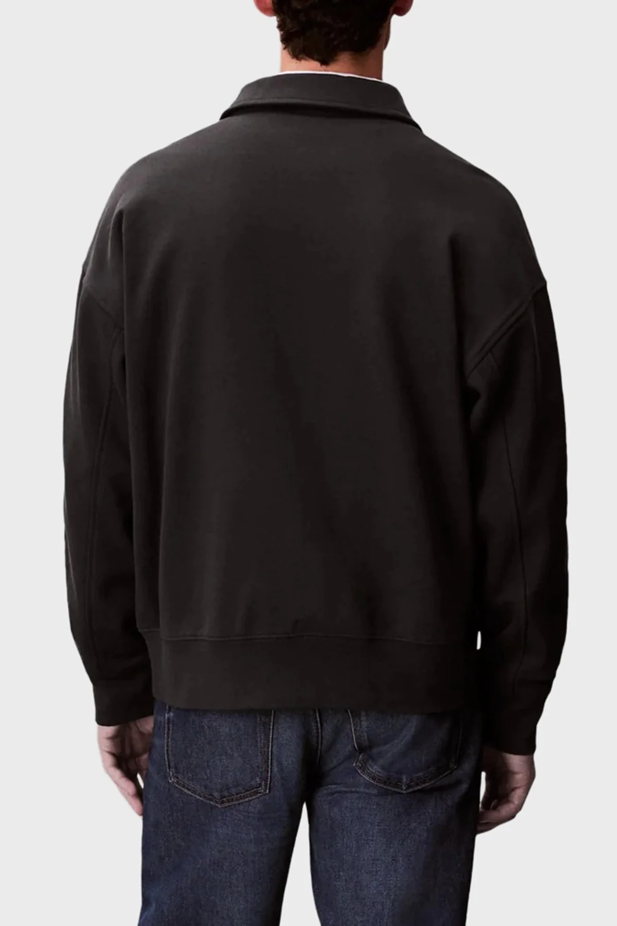 Calvin Klein Pamuklu Regular Fit Logolu Klasik Yaka Erkek Ceket LV14RE208G 8MN ANTRASİT - 2