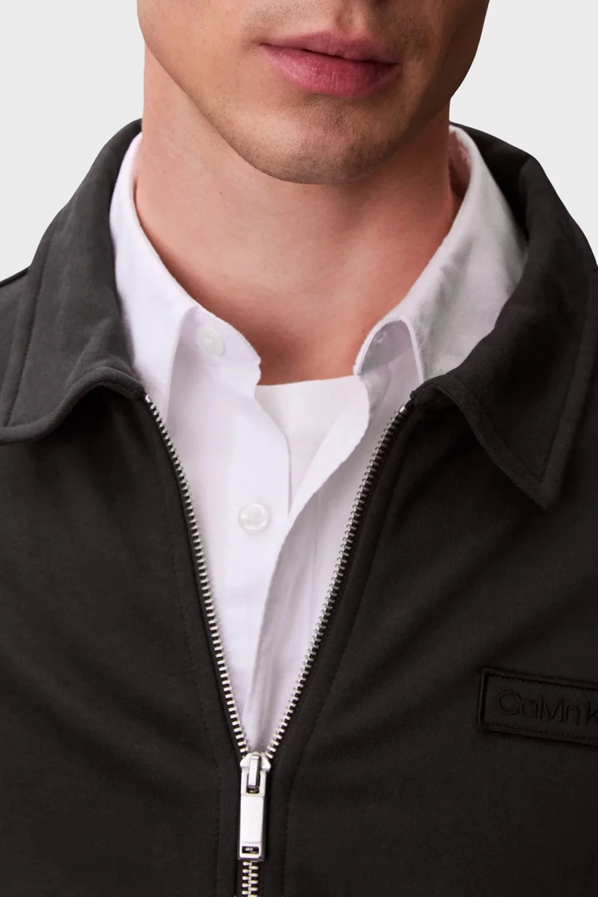 Calvin Klein Pamuklu Regular Fit Logolu Klasik Yaka Erkek Ceket LV14RE208G 8MN ANTRASİT - 4