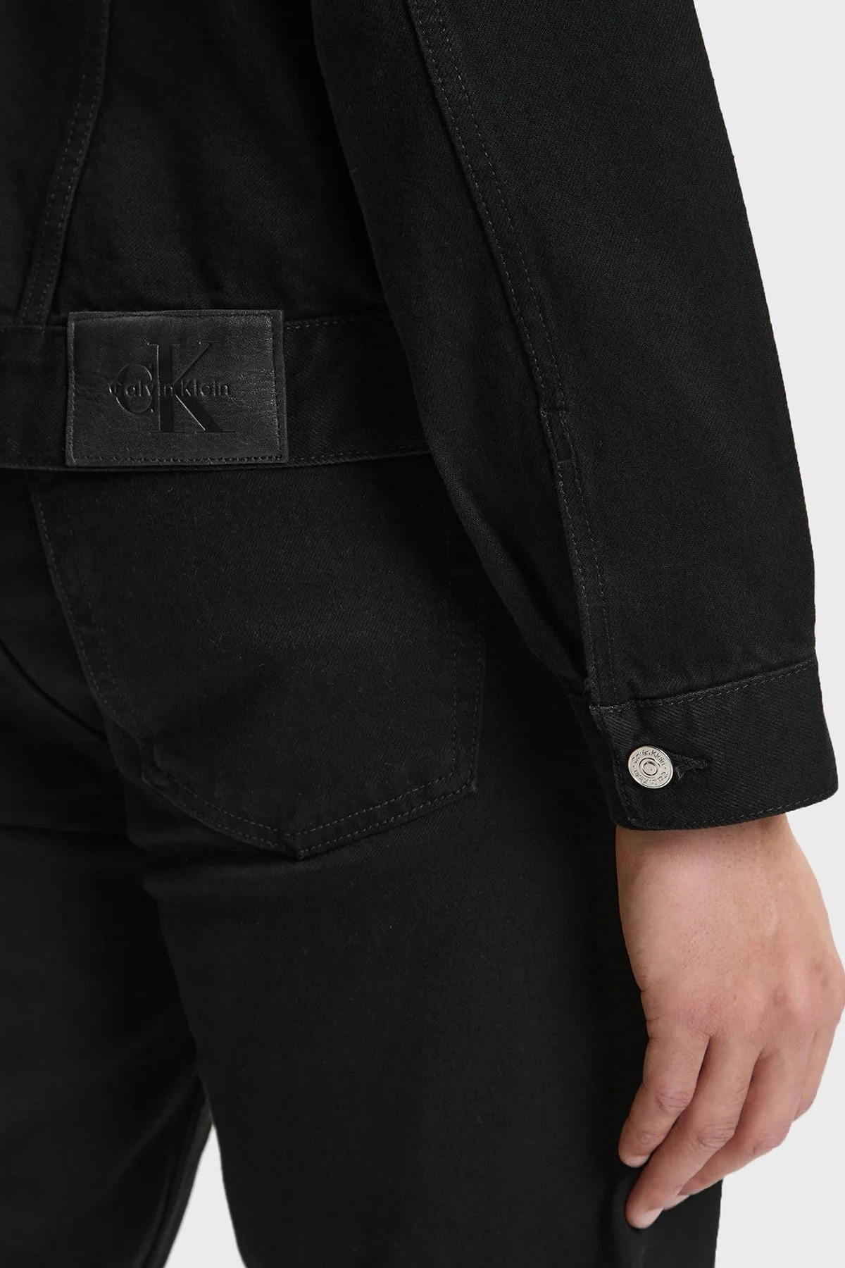 Calvin Klein Pamuklu Regular Fit Logolu LV04RF706GJW4 Erkek Ceket LV04RF706G JW4 SİYAH - 5