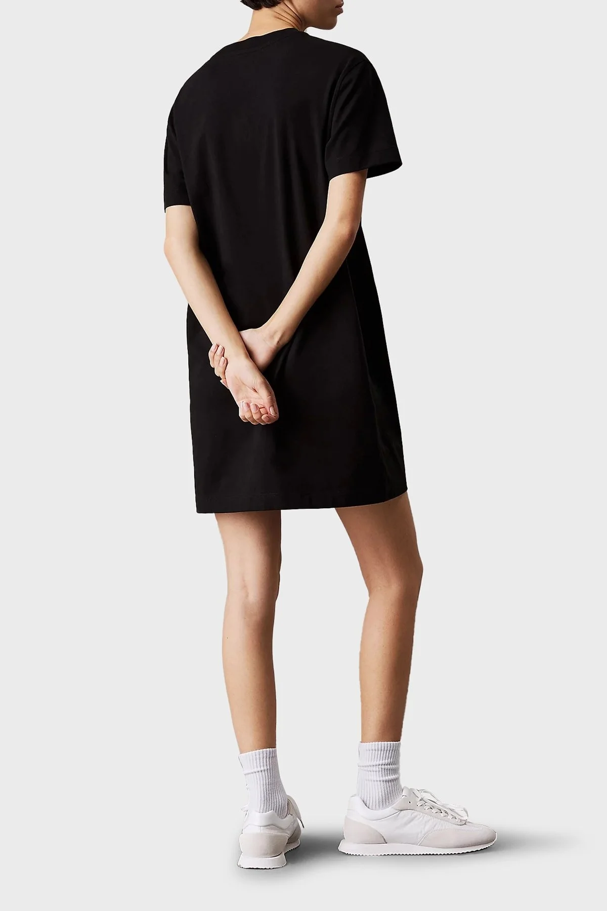 Calvin Klein Pamuklu Regular Fit Logolu Mini J20J225273BEH Bayan Elbise J20J225273 BEH SİYAH - 7