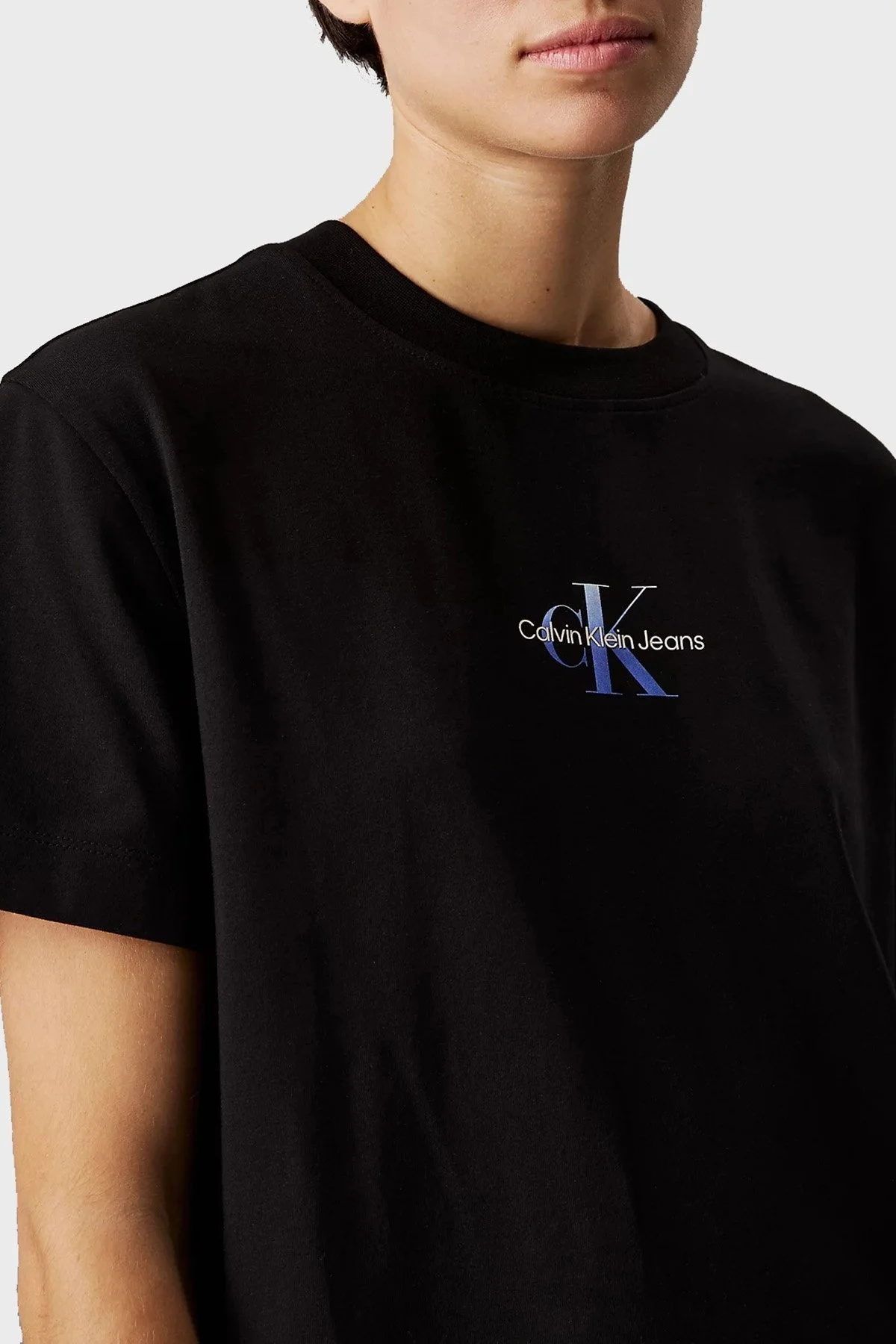 Calvin Klein Pamuklu Regular Fit Logolu Mini J20J225273BEH Bayan Elbise J20J225273 BEH SİYAH - 8