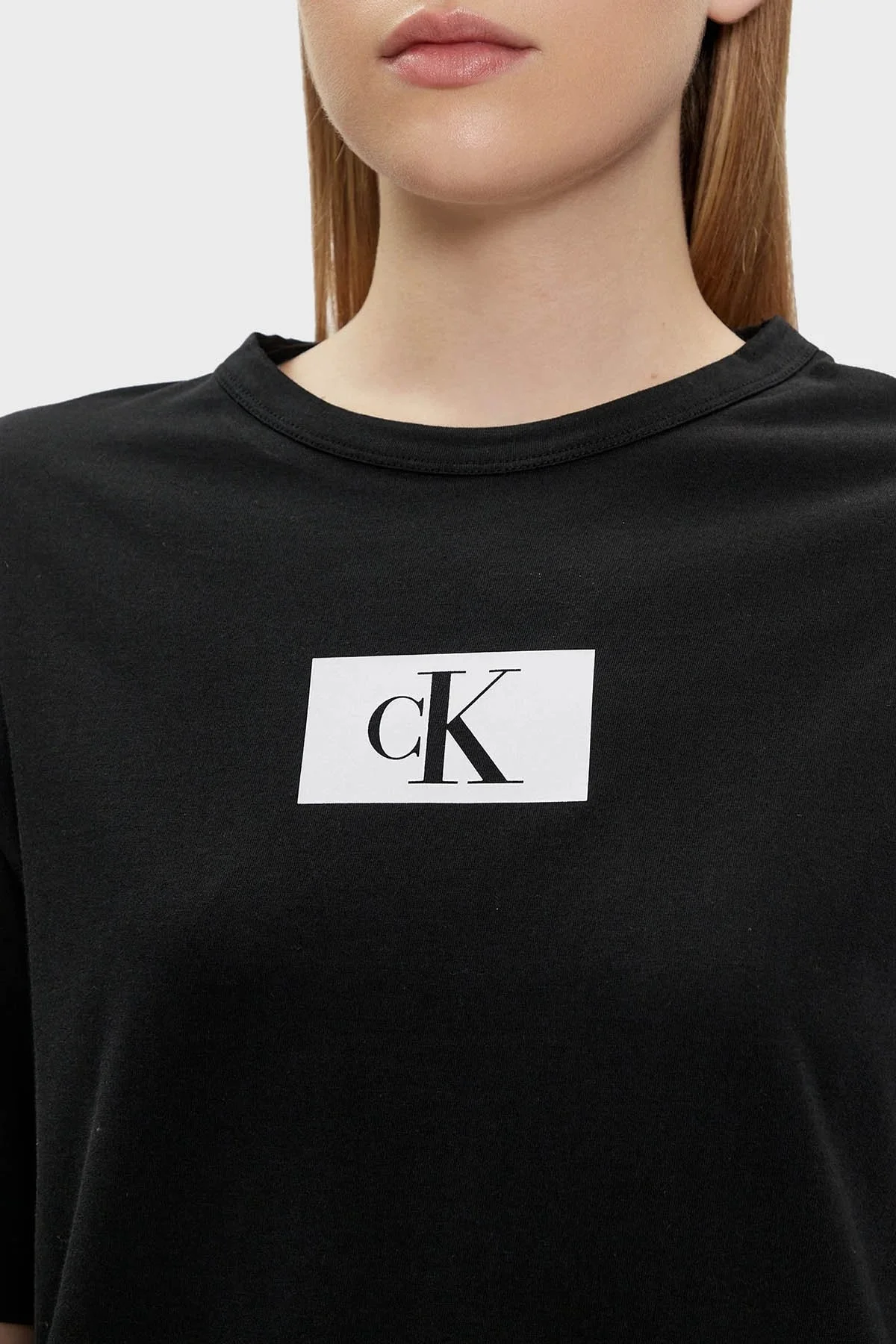 Calvin Klein Pamuklu Regular Fit Mini 000QS7178EUB1 Bayan Elbise 000QS7178E UB1 SİYAH - 3