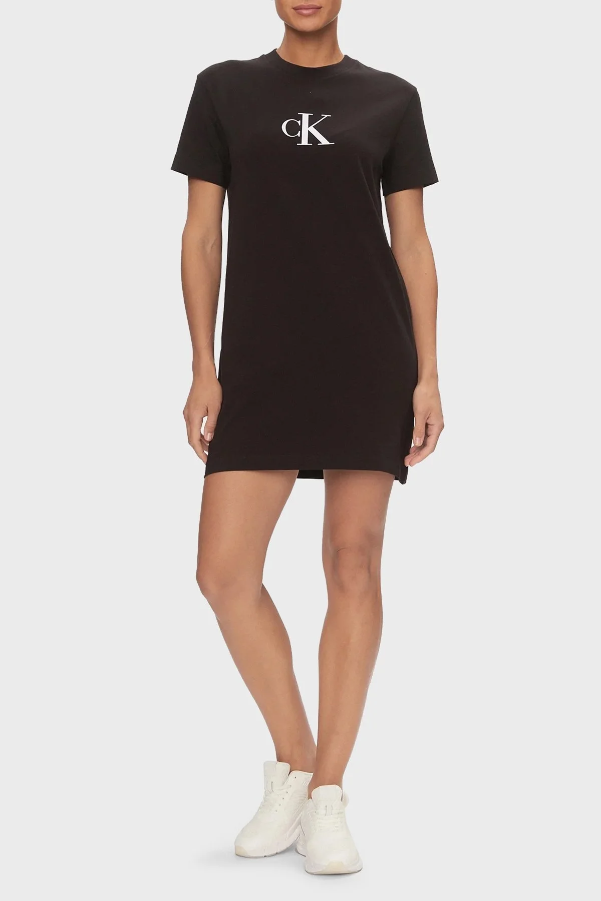 Calvin Klein Pamuklu Regular Fit Mini J20J223434BEH Bayan Elbise J20J223434 BEH SİYAH - 3