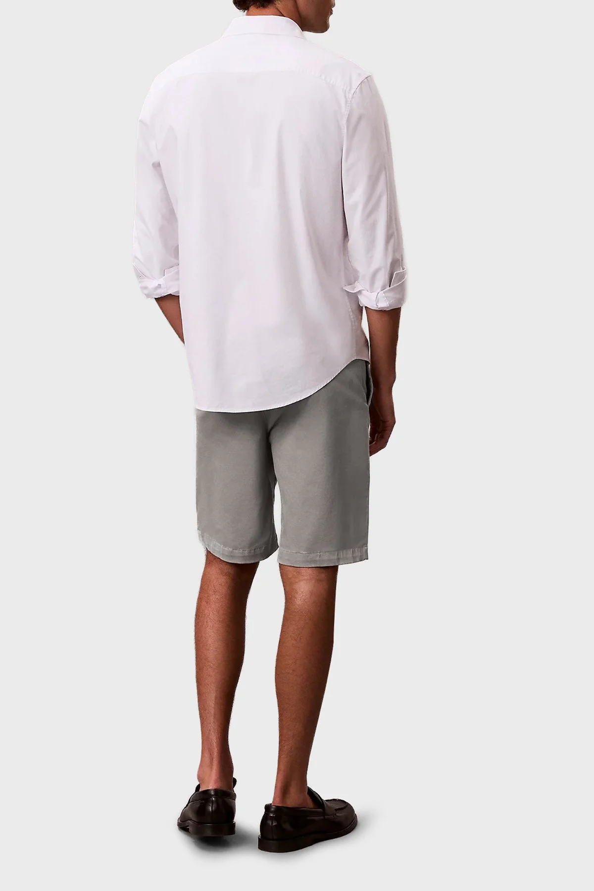 Calvin Klein Pamuklu Regular Fit Normal Bel Chino LV04LB600GRAK Erkek Şort LV04LB600G RAK TOPRAK - 3