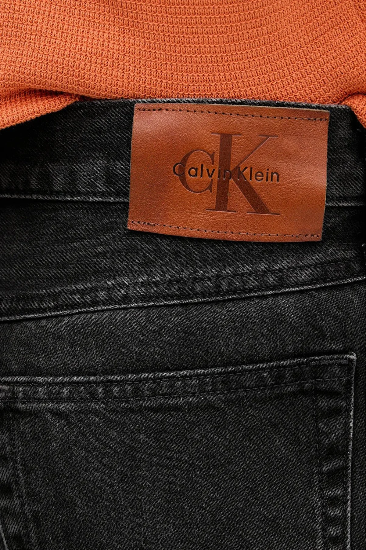 Calvin Klein Pamuklu Regular Fit Normal Bel Jeans LV04RE722G2U4 Erkek Kot Pantolon LV04RE722G 2U4 SİYAH - 4