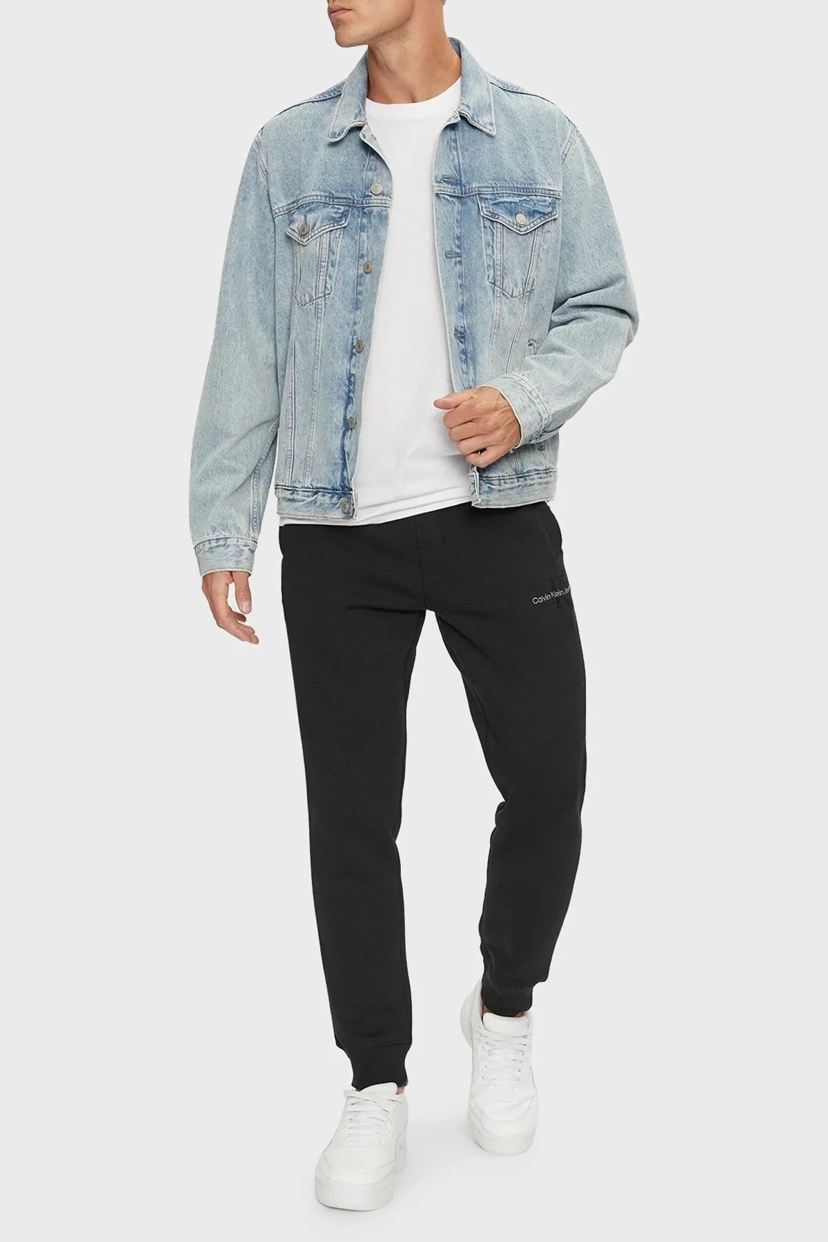 Calvin Klein Pamuklu Regular Fit Normal Bel Lastikli Paça Jogger J30J3256580GM Erkek Pantolon J30J325658 0GM SİYAH - 7