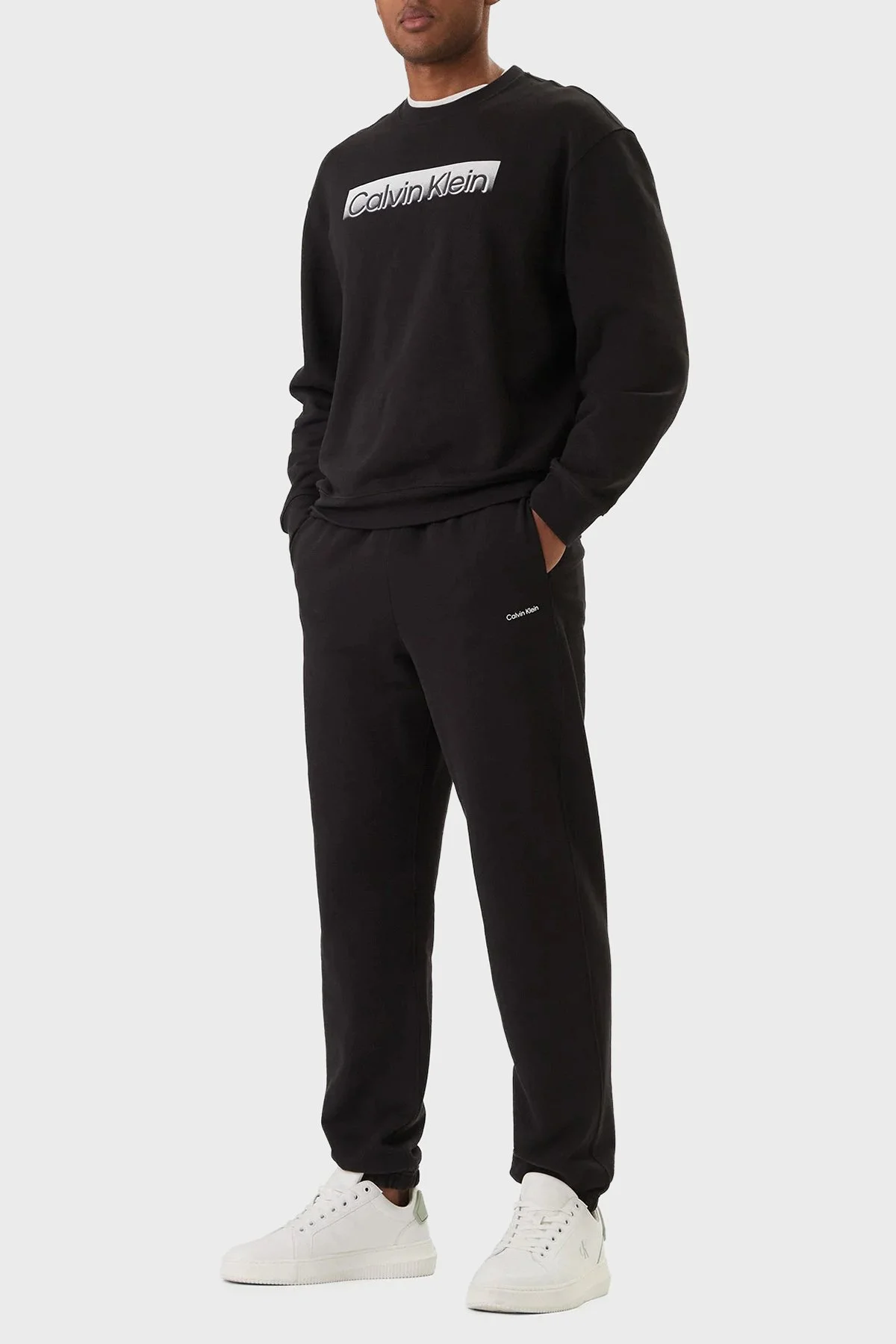 Calvin Klein Pamuklu Regular Fit Normal Bel LV04LF247GUB1 Erkek Pantolon LV04LF247G UB1 SİYAH - 2