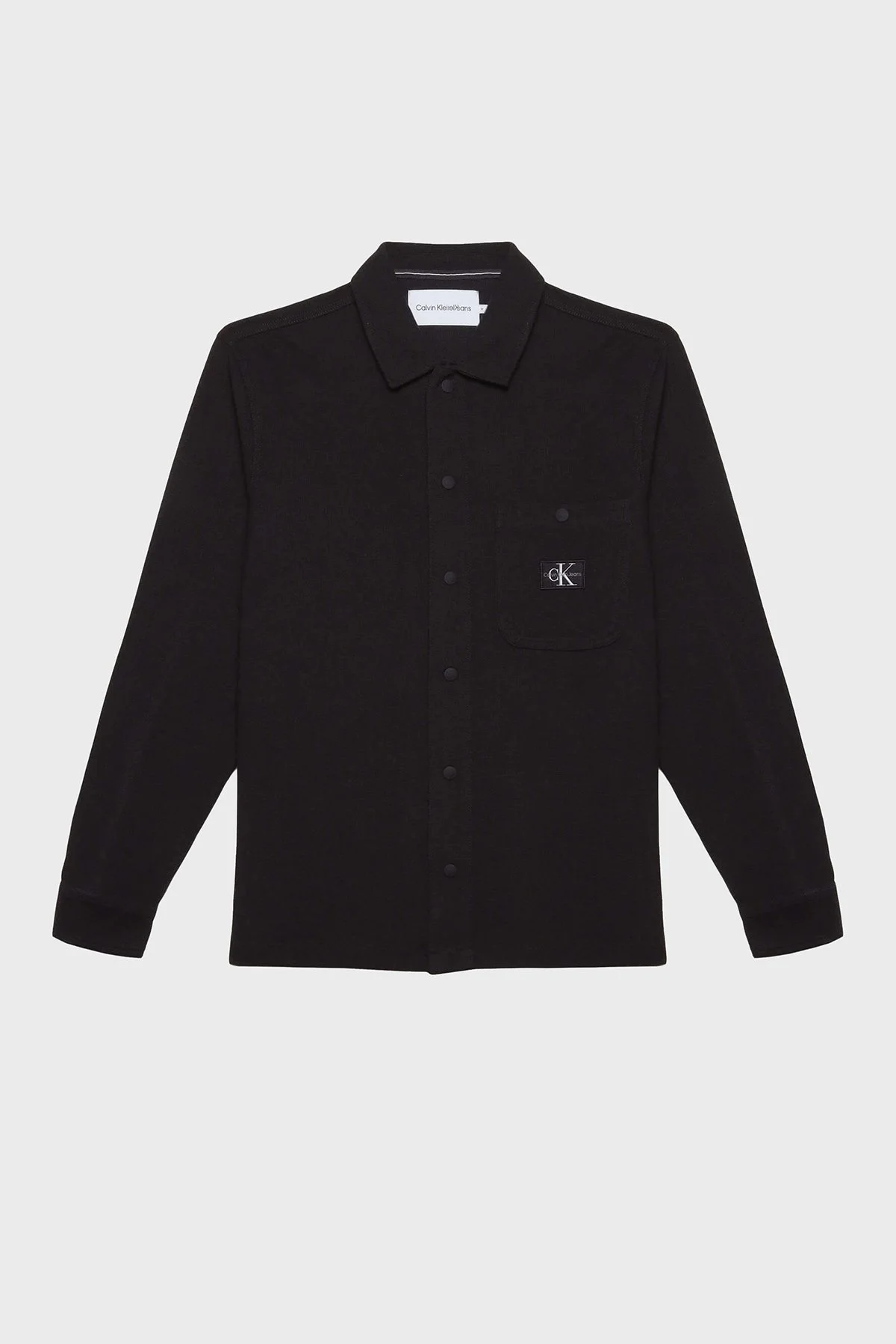 Calvin Klein Pamuklu Regular Fit Tek Cepli J30J323519BEH Erkek Gömlek J30J323519 BEH SİYAH - 5