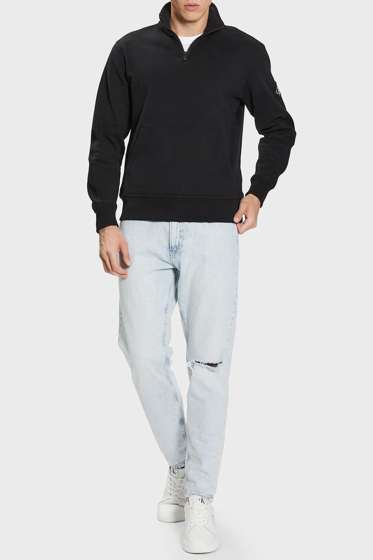 Calvin Klein Erkek Sweat J30J323428 BEH SİYAH - 1