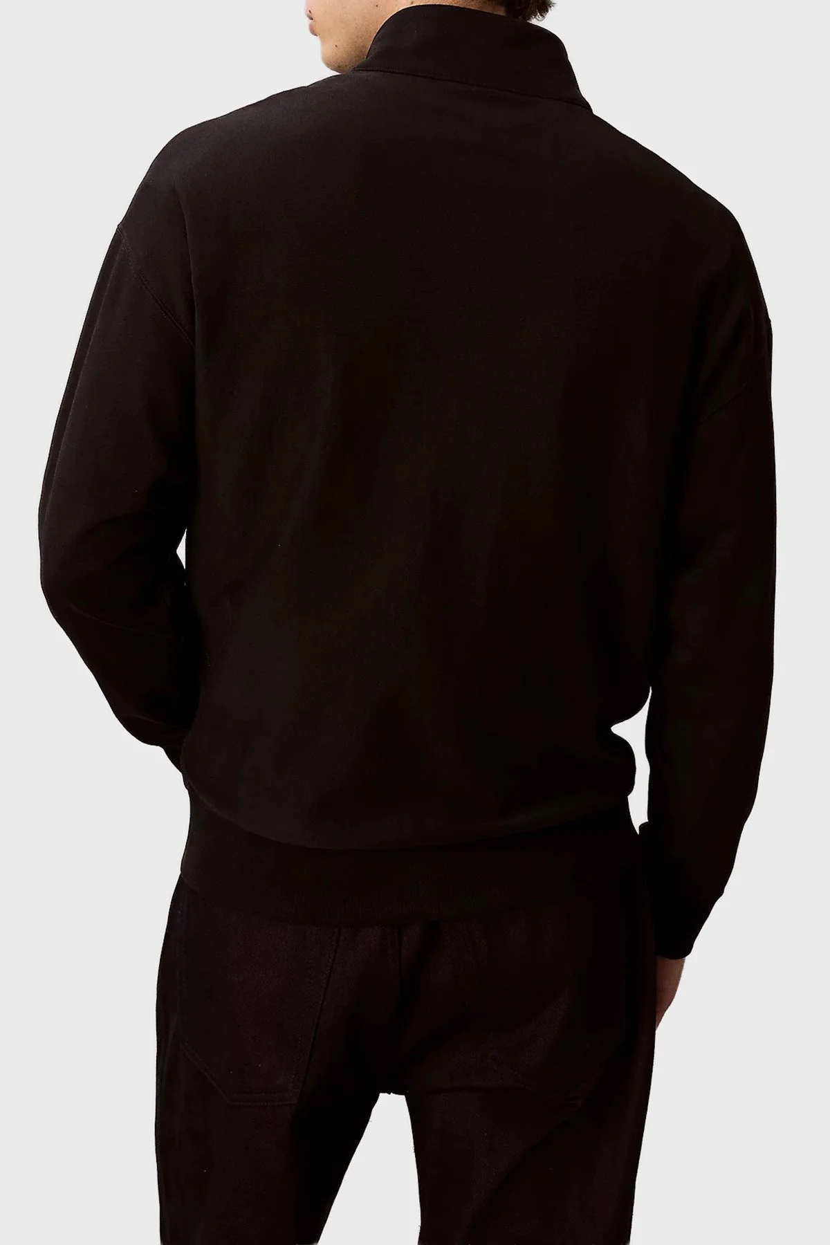 Calvin Klein Pamuklu Regular Fit Yarım Fermuarlı Dik Yaka LV04RD236GUB1 Erkek Sweat LV04RD236G UB1 SİYAH - 3