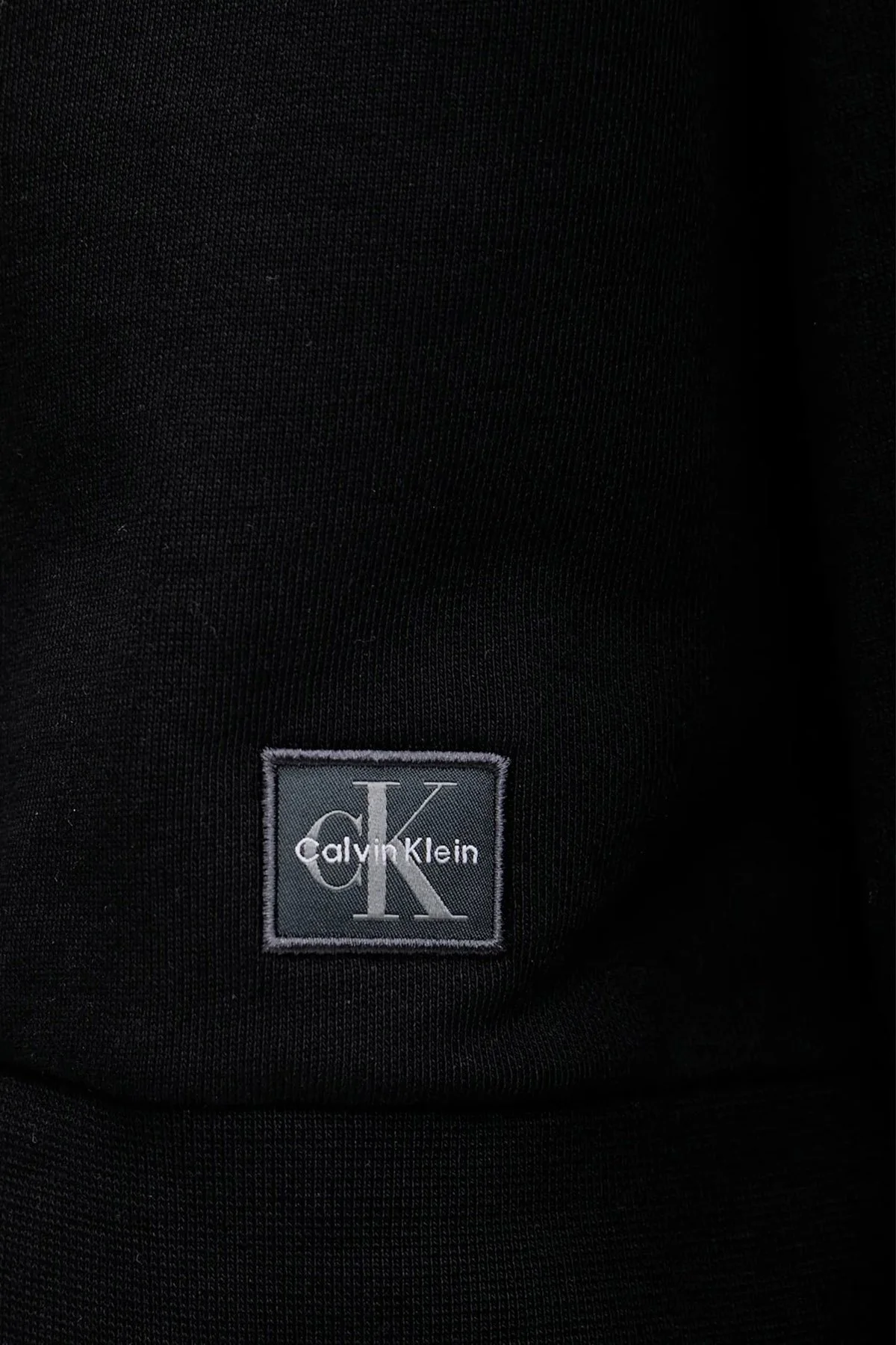 Calvin Klein Pamuklu Relaxed Fit Bisiklet Yaka Crop LV047C911GUB1 Bayan Sweat LV047C911G UB1 SİYAH - 5