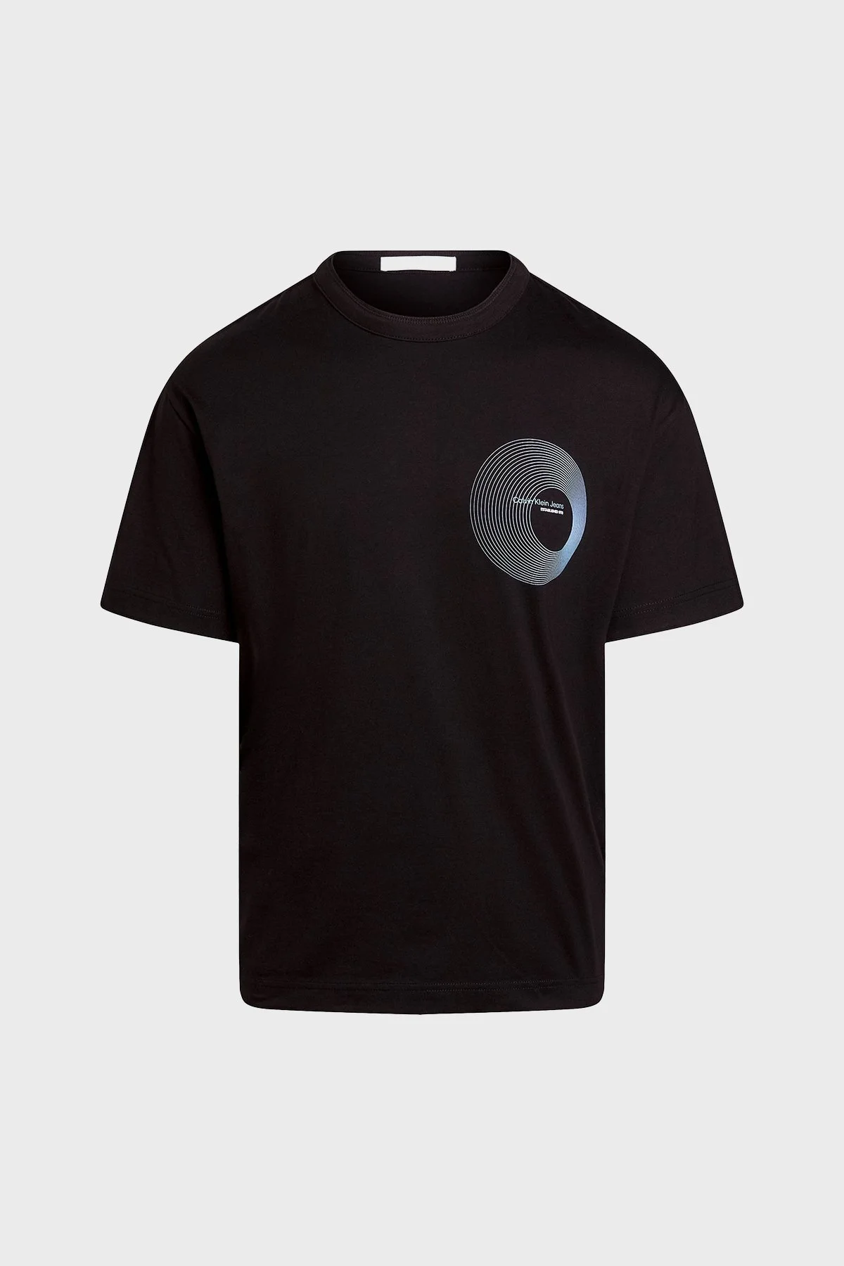 Calvin Klein Pamuklu Relaxed Fit Bisiklet Yaka J30J325200BEH Erkek T Shirt J30J325200 BEH SİYAH - 5