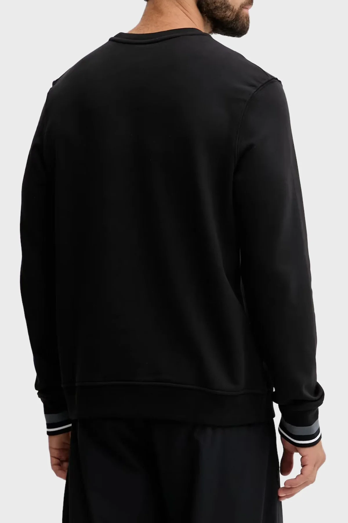 Calvin Klein Pamuklu Relaxed Fit Bisiklet Yaka LVGMF5W312UB1 Erkek Sweat LVGMF5W312 UB1 SİYAH - 3