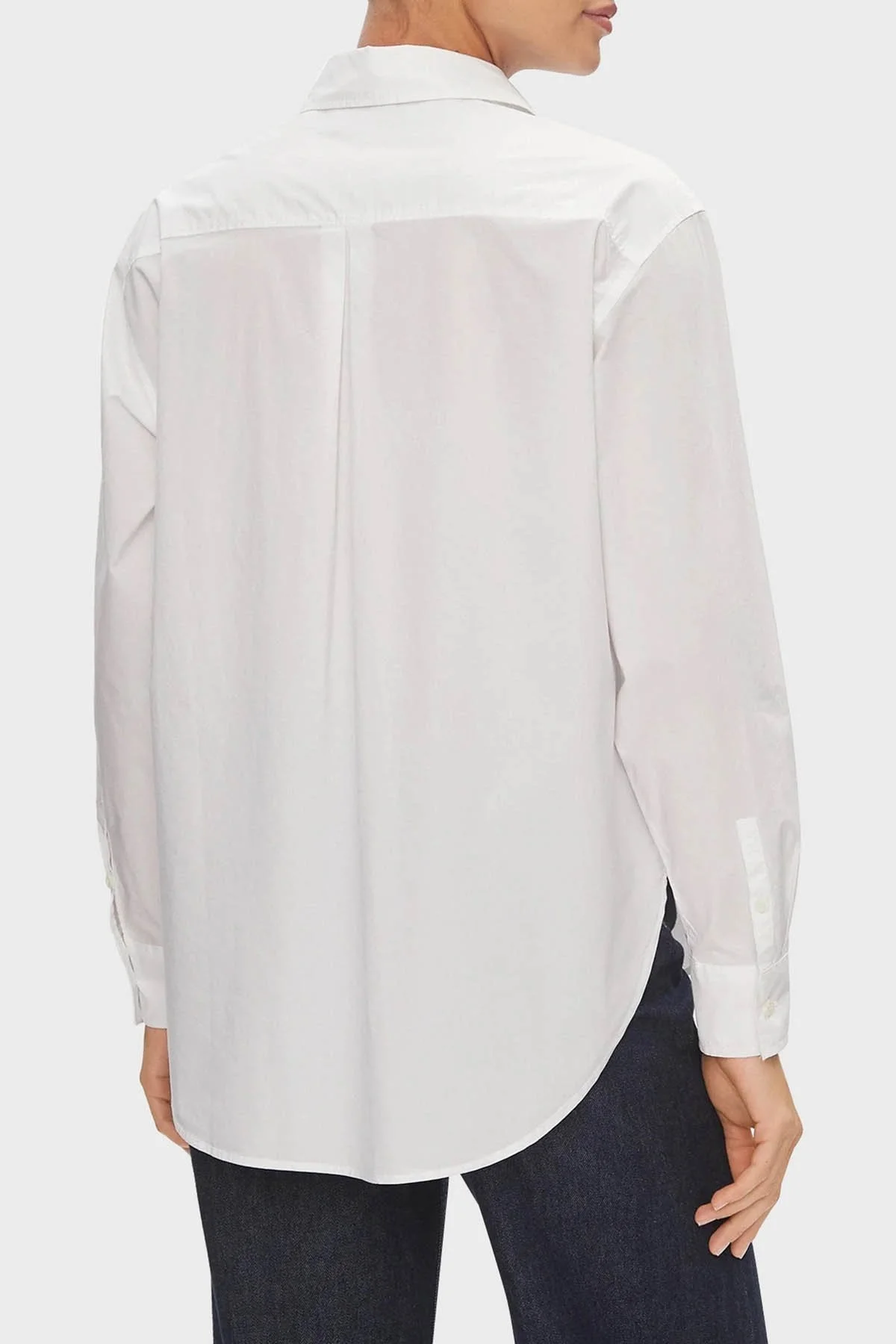 Calvin Klein Pamuklu Relaxed Fit J20J222610YAF Bayan Gömlek J20J222610 YAF BEYAZ - 2