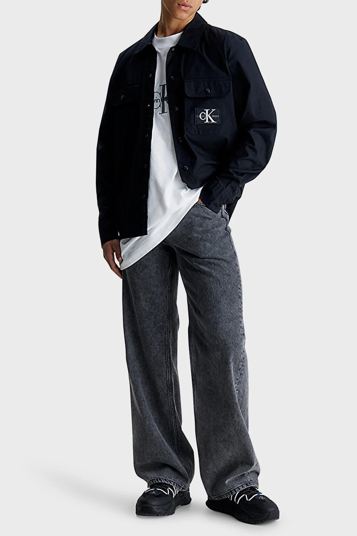 Calvin Klein Pamuklu Relaxed Fit J30J323969BEH Erkek Gömlek J30J323969 BEH SİYAH - 3