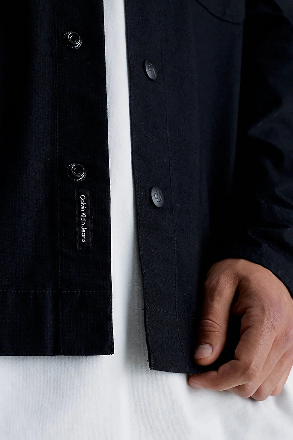 Calvin Klein Pamuklu Relaxed Fit J30J323969BEH Erkek Gömlek J30J323969 BEH SİYAH - 4