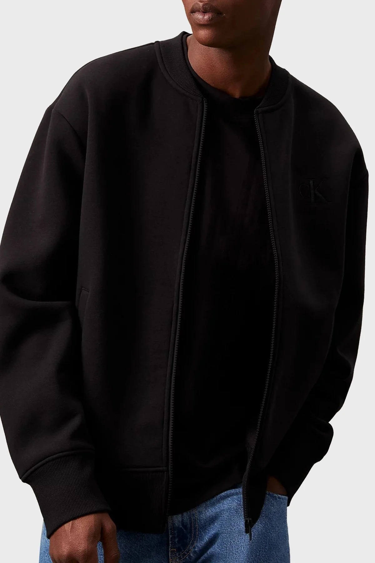 Calvin Klein Pamuklu Relaxed Fit J30J325915BEH Erkek Sweat J30J325915 BEH SİYAH - 1