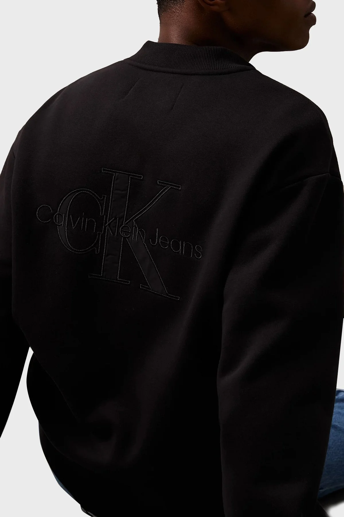 Calvin Klein Pamuklu Relaxed Fit J30J325915BEH Erkek Sweat J30J325915 BEH SİYAH - 7