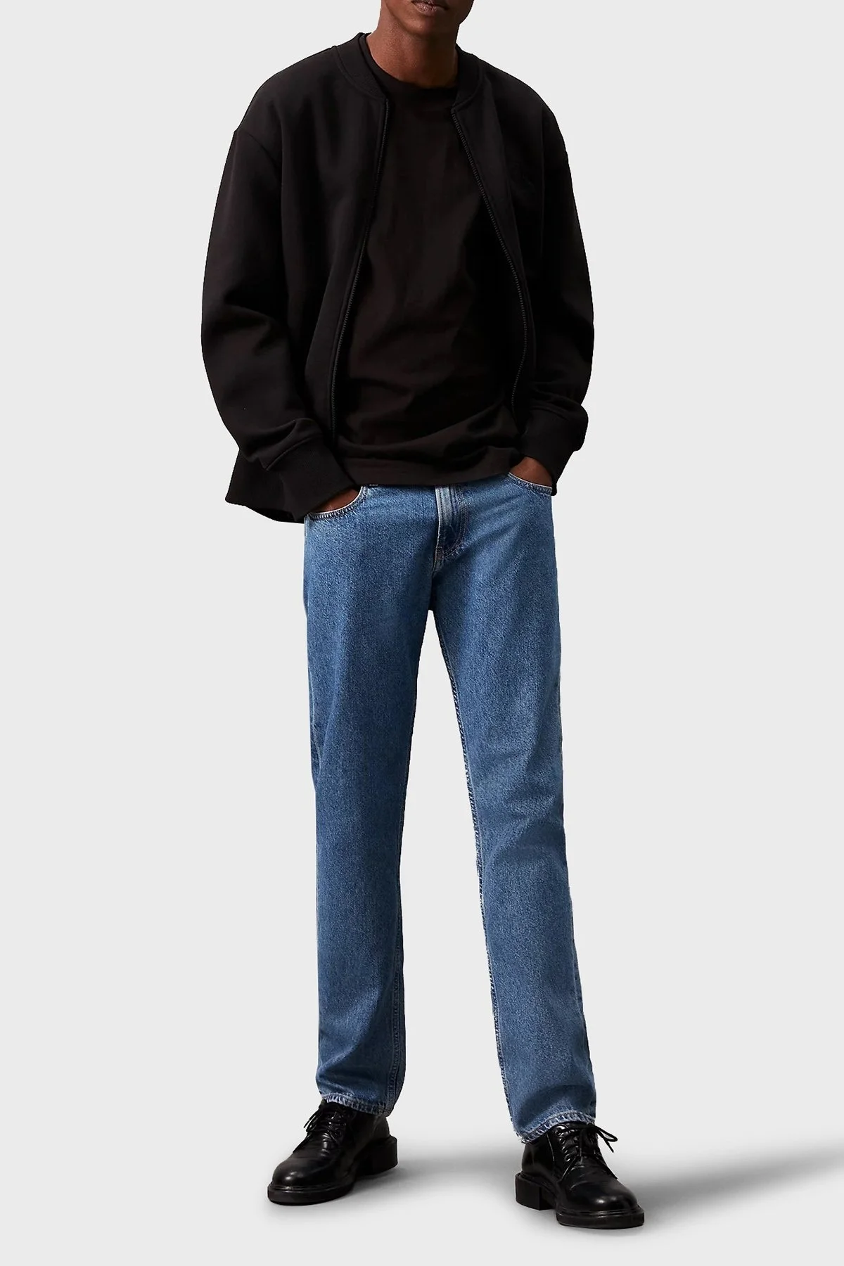 Calvin Klein Pamuklu Relaxed Fit J30J325915BEH Erkek Sweat J30J325915 BEH SİYAH - 8