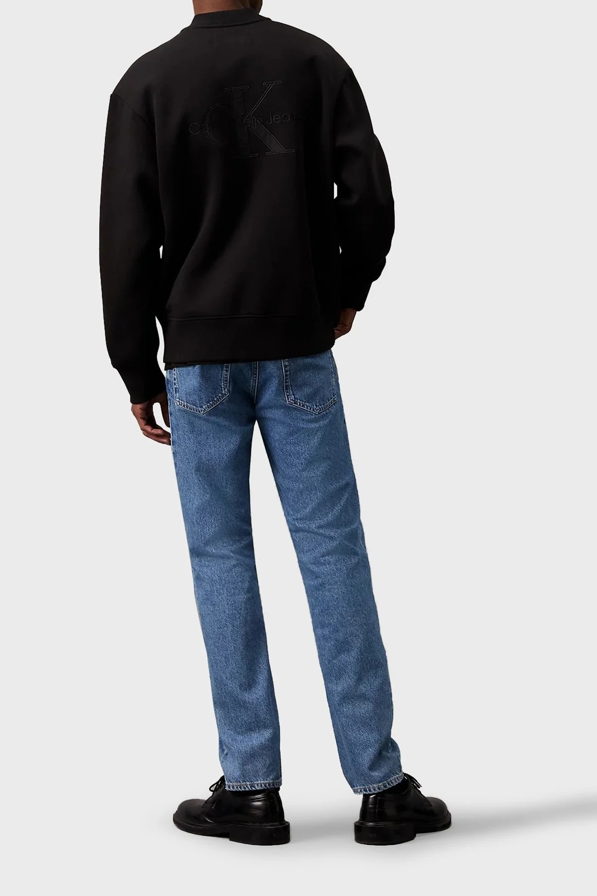 Calvin Klein Pamuklu Relaxed Fit J30J325915BEH Erkek Sweat J30J325915 BEH SİYAH - 9