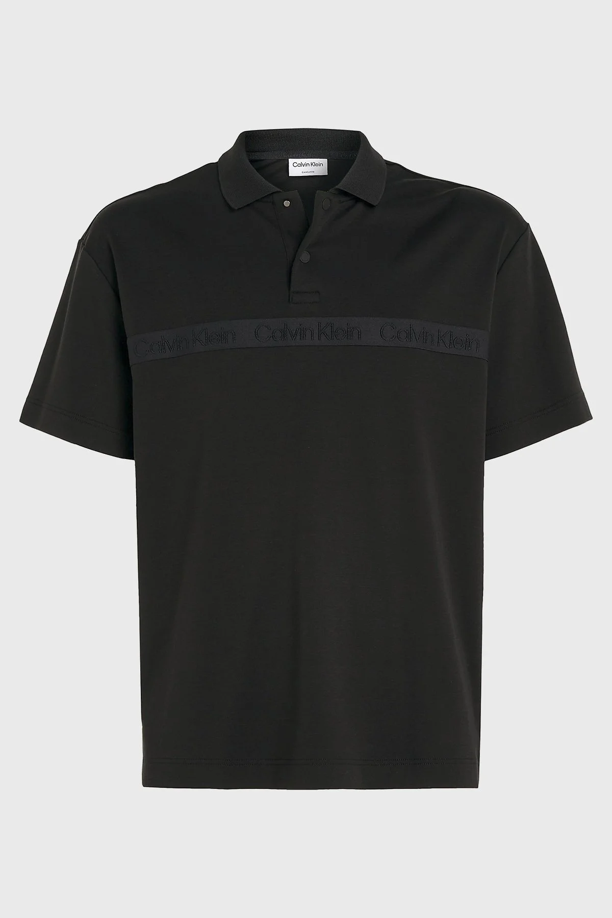 Calvin Klein Pamuklu Relaxed Fit K10K112406BEH Erkek Polo Yaka T Shirt K10K112406 BEH SİYAH - 5
