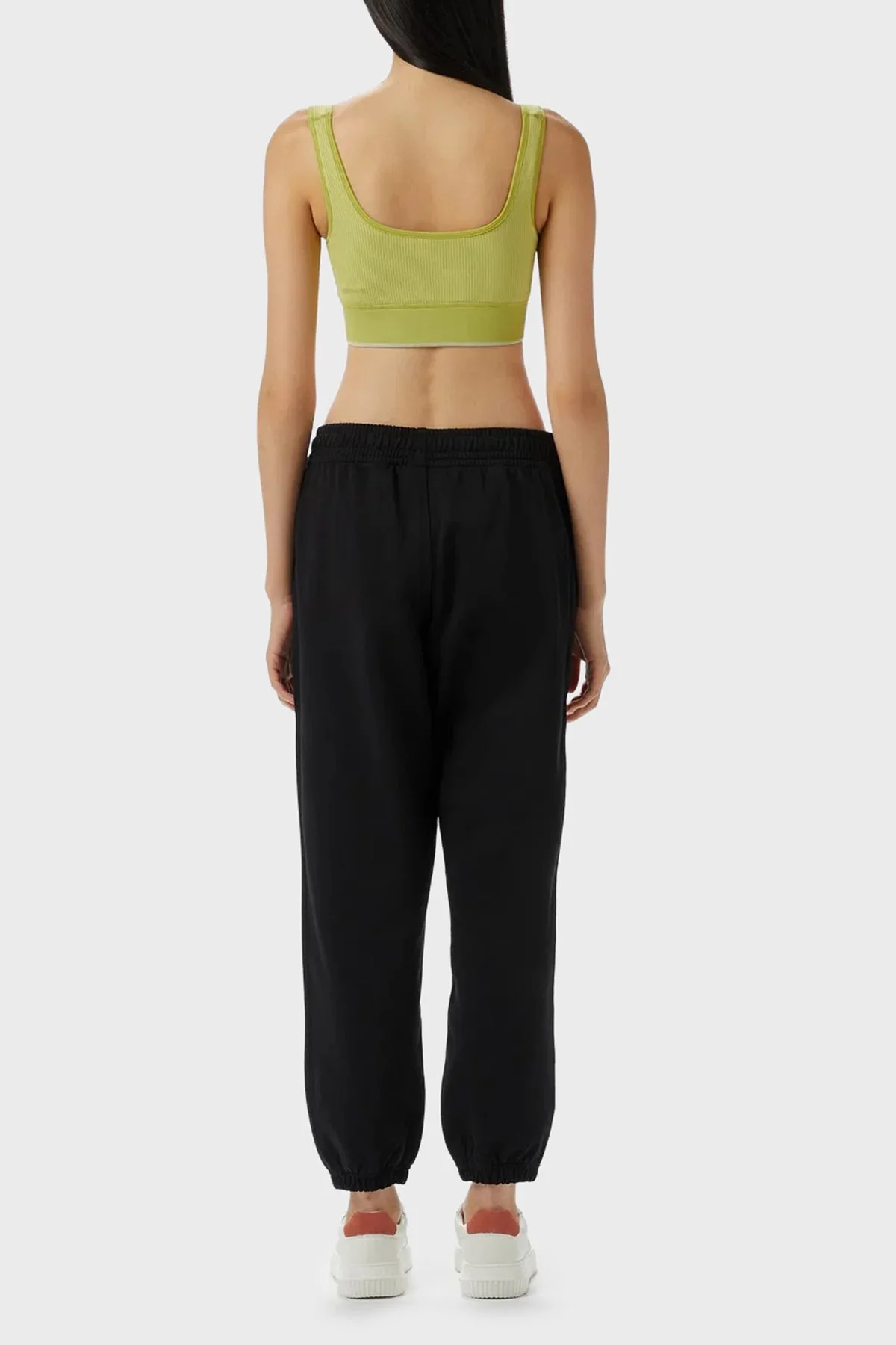 Calvin Klein Pamuklu Relaxed Fit Lastikli Paça Jogger LV047B235GUB1 Bayan Pantolon LV047B235G UB1 SİYAH - 3