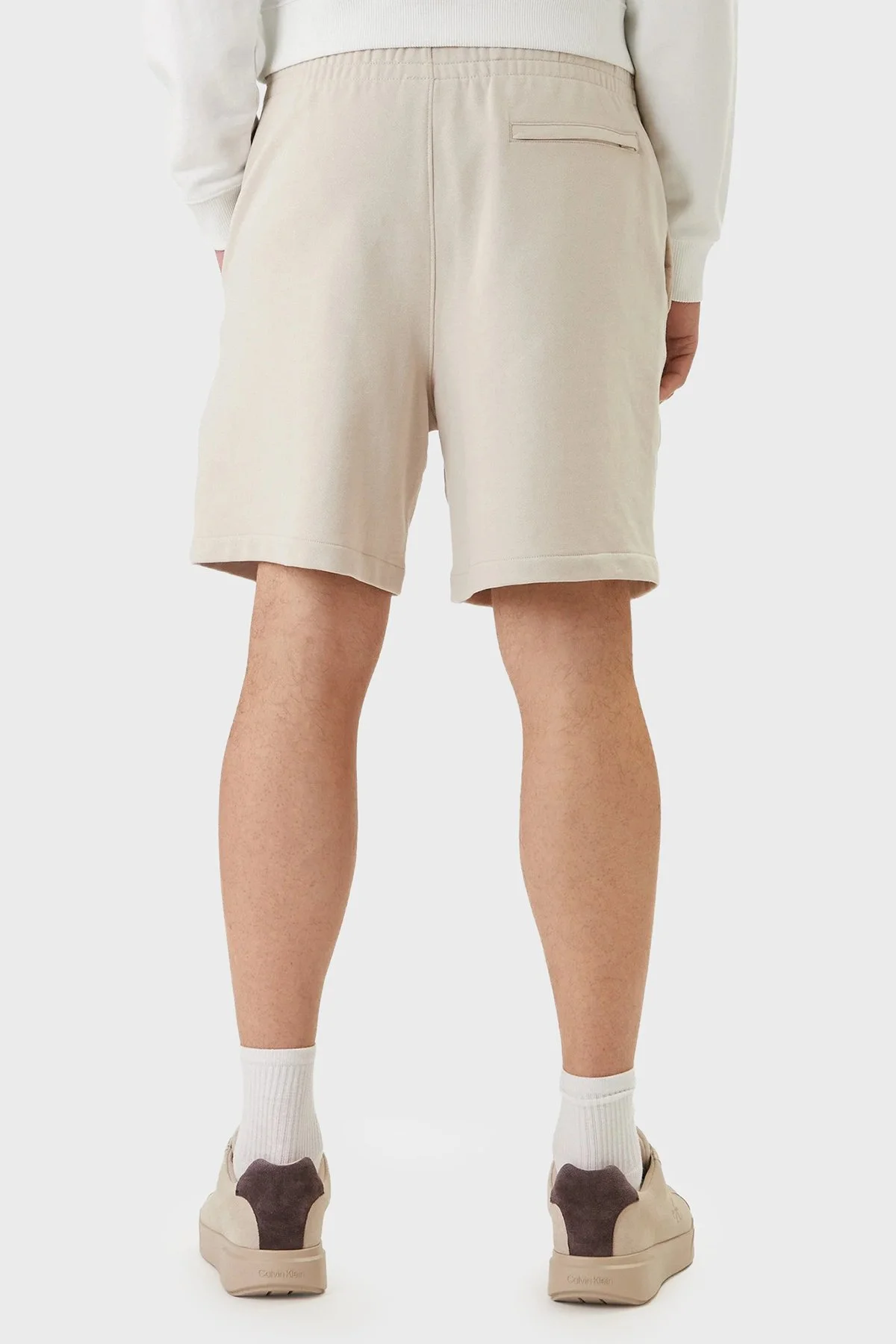 Calvin Klein Pamuklu Relaxed Fit Logolu Normal Bel LV04RF282G2JX Erkek Short LV04RF282G 2JX BEJ - 3