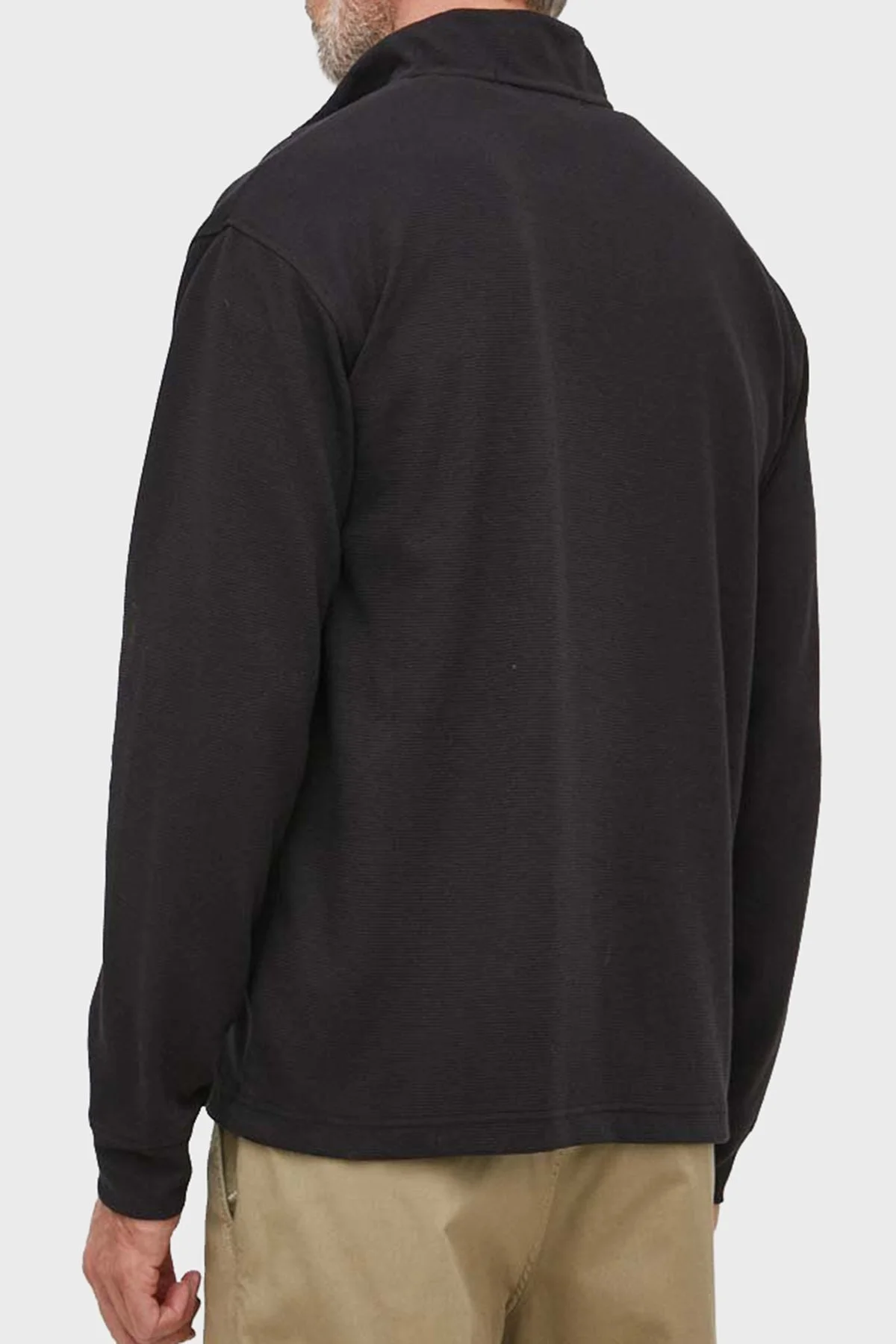 Calvin Klein Pamuklu Relaxed Fit Yarım Fermuarlı Dik Yaka J30J323493BEH Erkek Sweat J30J323493 BEH SİYAH - 2