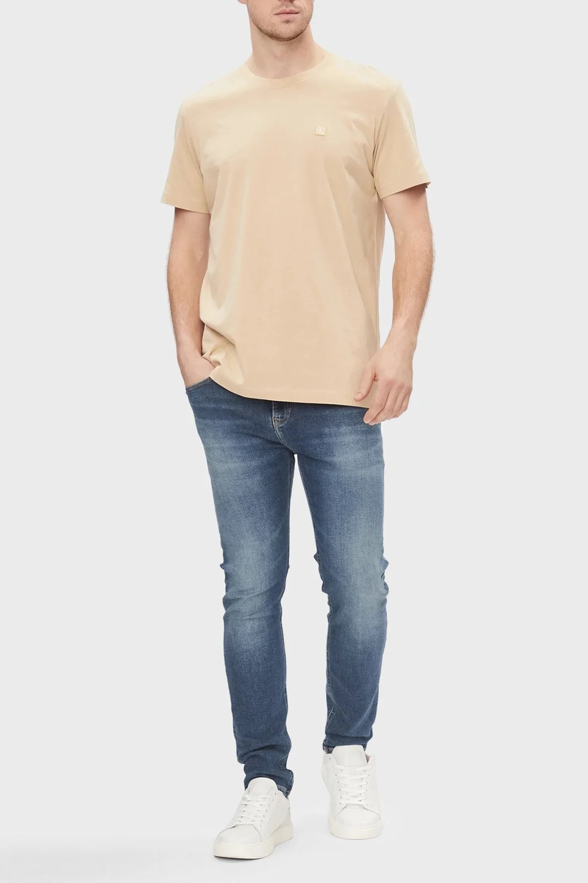 Calvin Klein Pamuklu Skinny Fit Jeans J30J3241981BJ Erkek Kot Pantolon J30J324198 1BJ KOYU MAVİ - 1