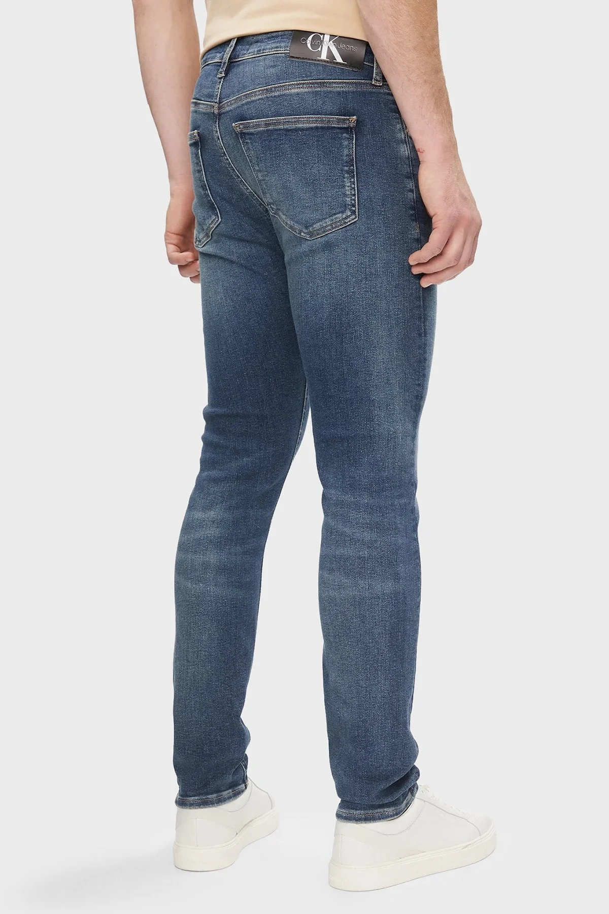 Calvin Klein Pamuklu Skinny Fit Jeans J30J3241981BJ Erkek Kot Pantolon J30J324198 1BJ KOYU MAVİ - 3