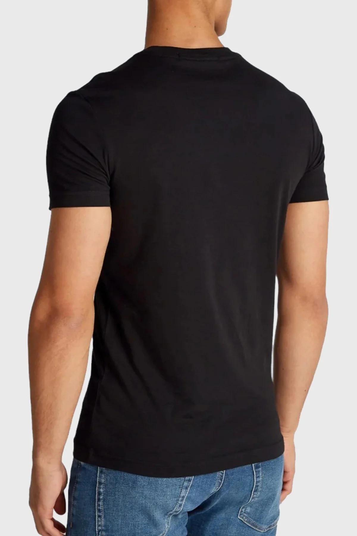 Calvin Klein Pamuklu Slim Fit Bisiklet Yaka J30J325678BEH Erkek T Shirt J30J325678 BEH SİYAH - 2