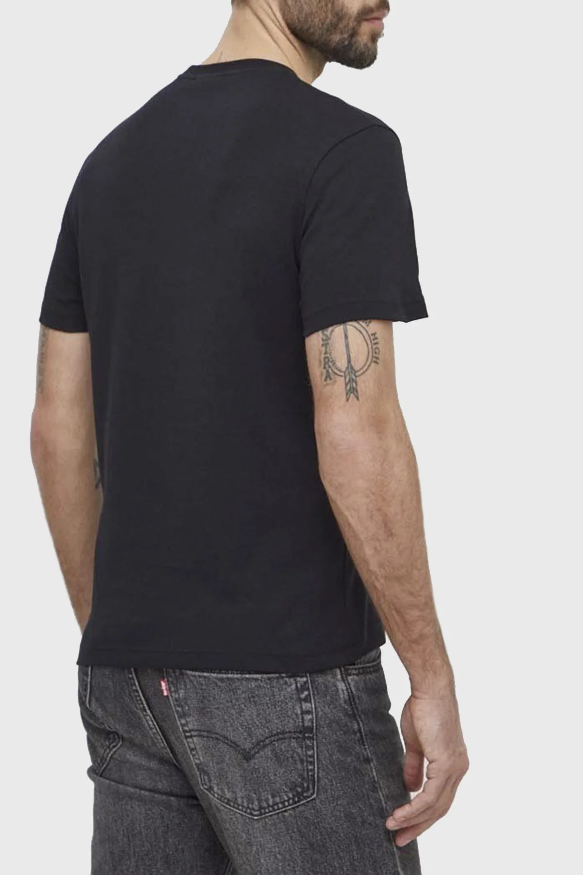 Calvin Klein Pamuklu Slim Fit Bisiklet Yaka K10K112498BEH Erkek T Shirt K10K112498 BEH SİYAH - 2