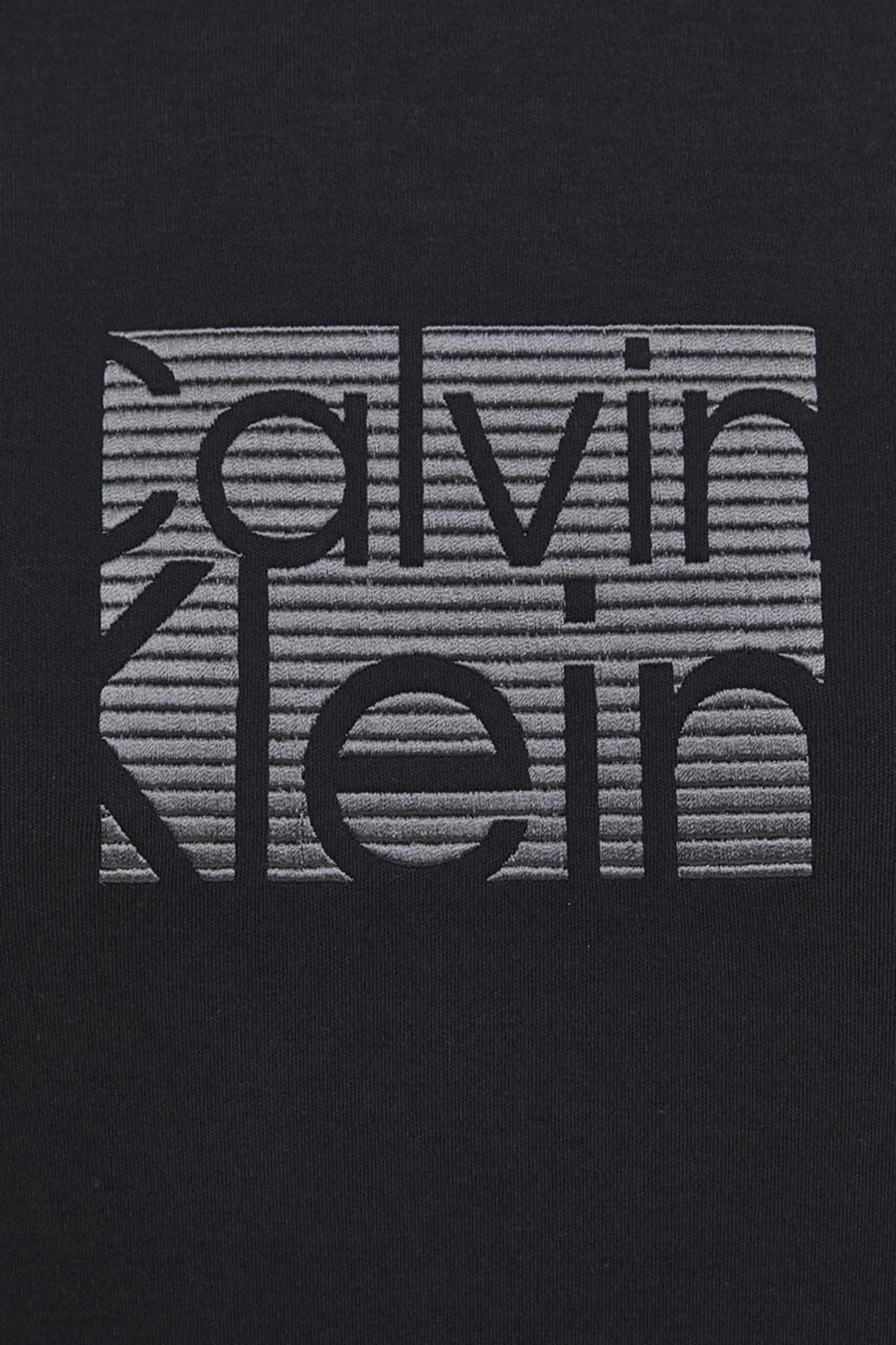 Calvin Klein Pamuklu Slim Fit Bisiklet Yaka K10K112498BEH Erkek T Shirt K10K112498 BEH SİYAH - 4
