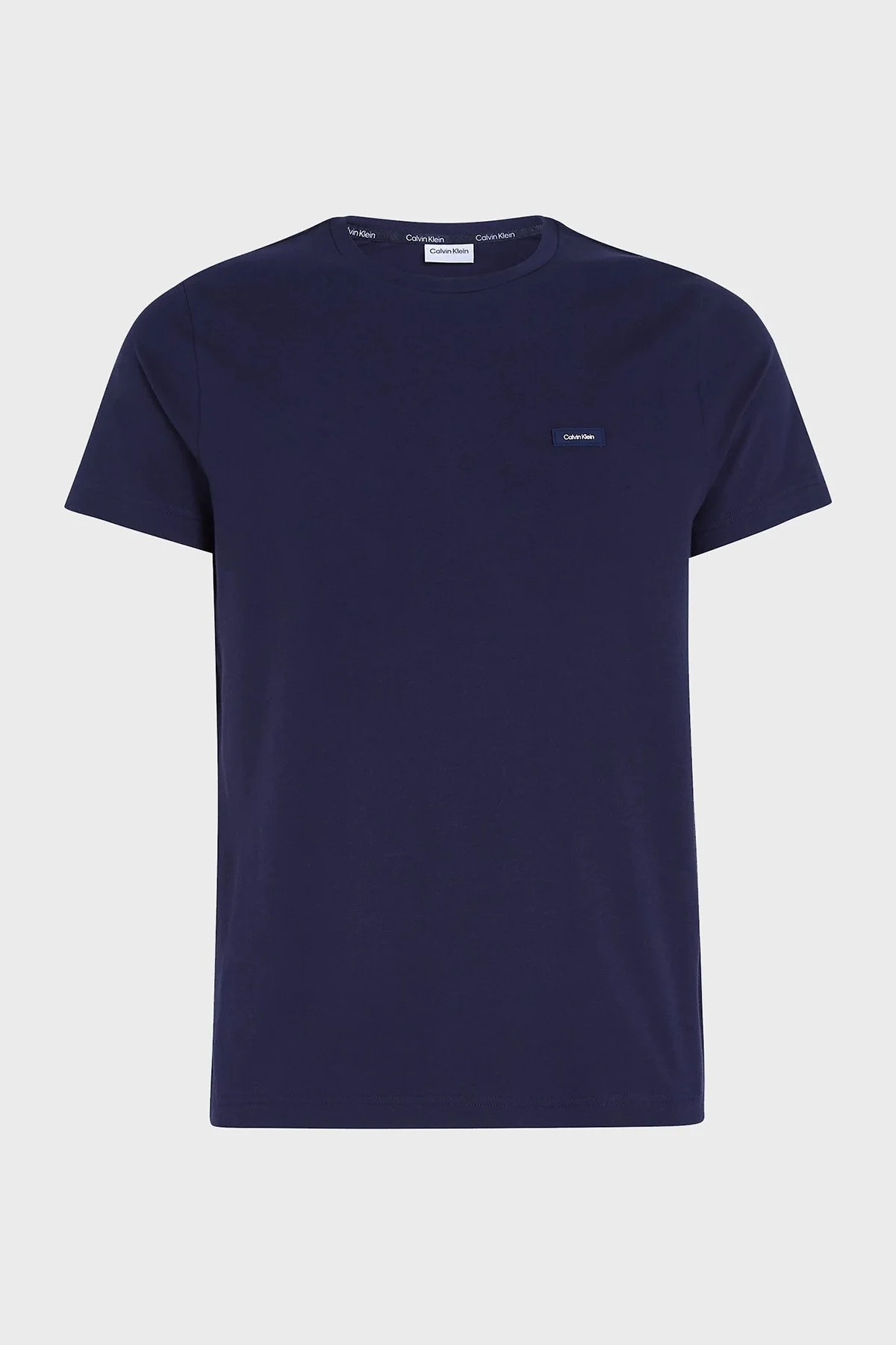 Calvin Klein Pamuklu Slim Fit Bisiklet Yaka K10K112724CHW Erkek T Shirt K10K112724 CHW LACİVERT - 4